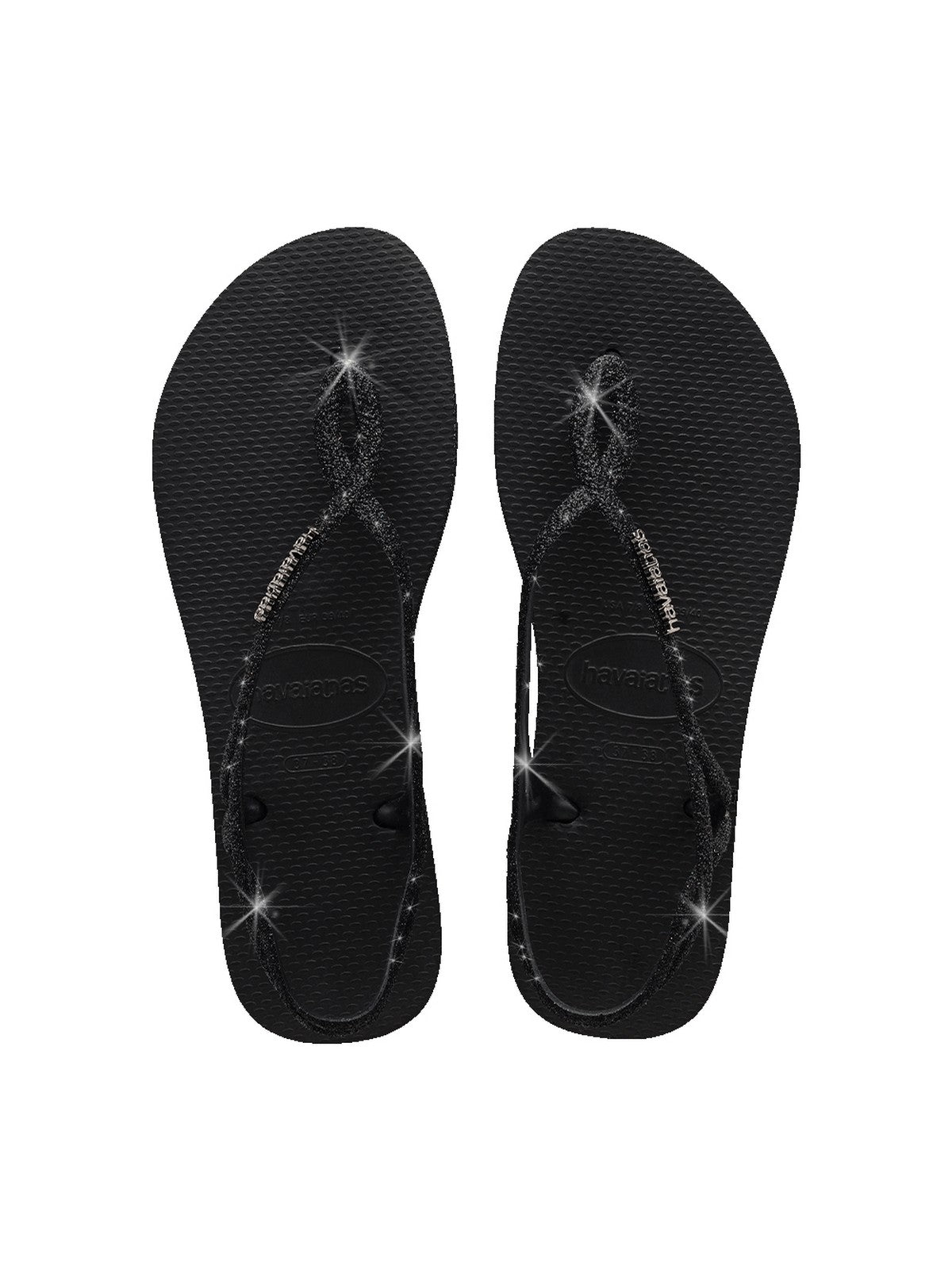 HAVAIANAS Infradito Donna Hav. Luna Sparkle 4148065.0090 Nero gioboutiqueweb