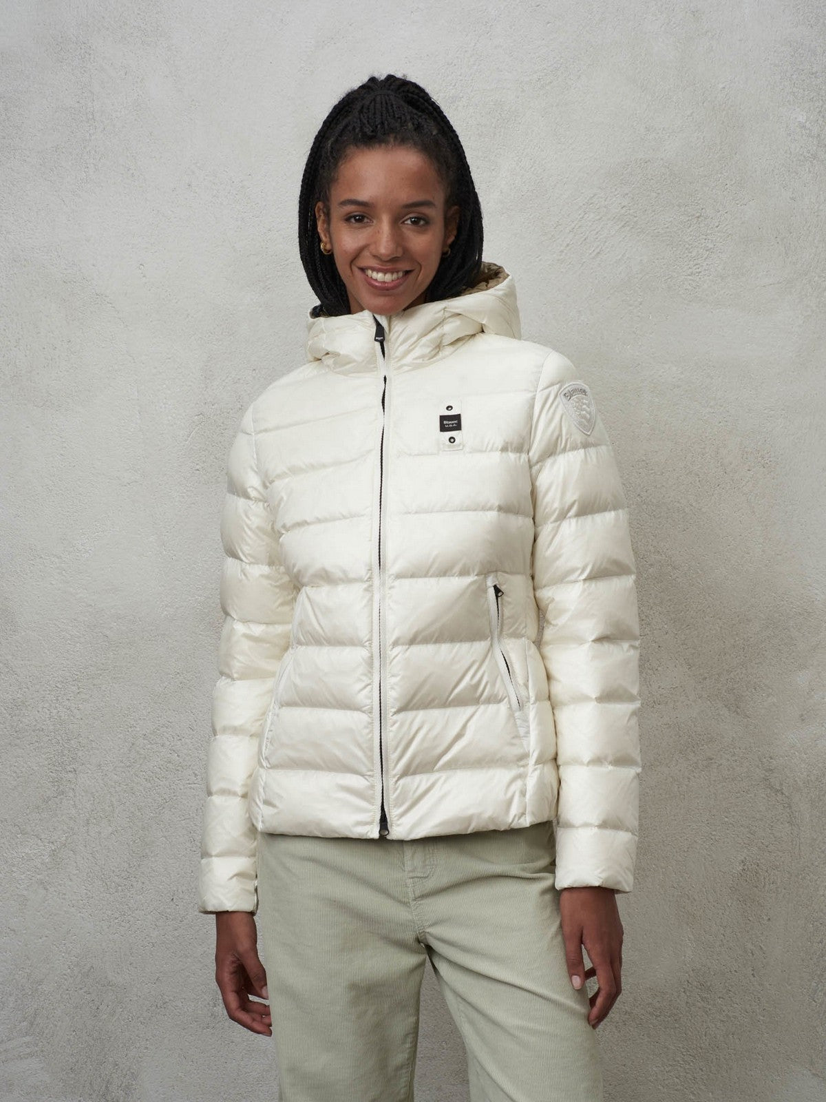 Blauer Women's Down Jacket 23WBLDC03089 005050 102TT WHITE