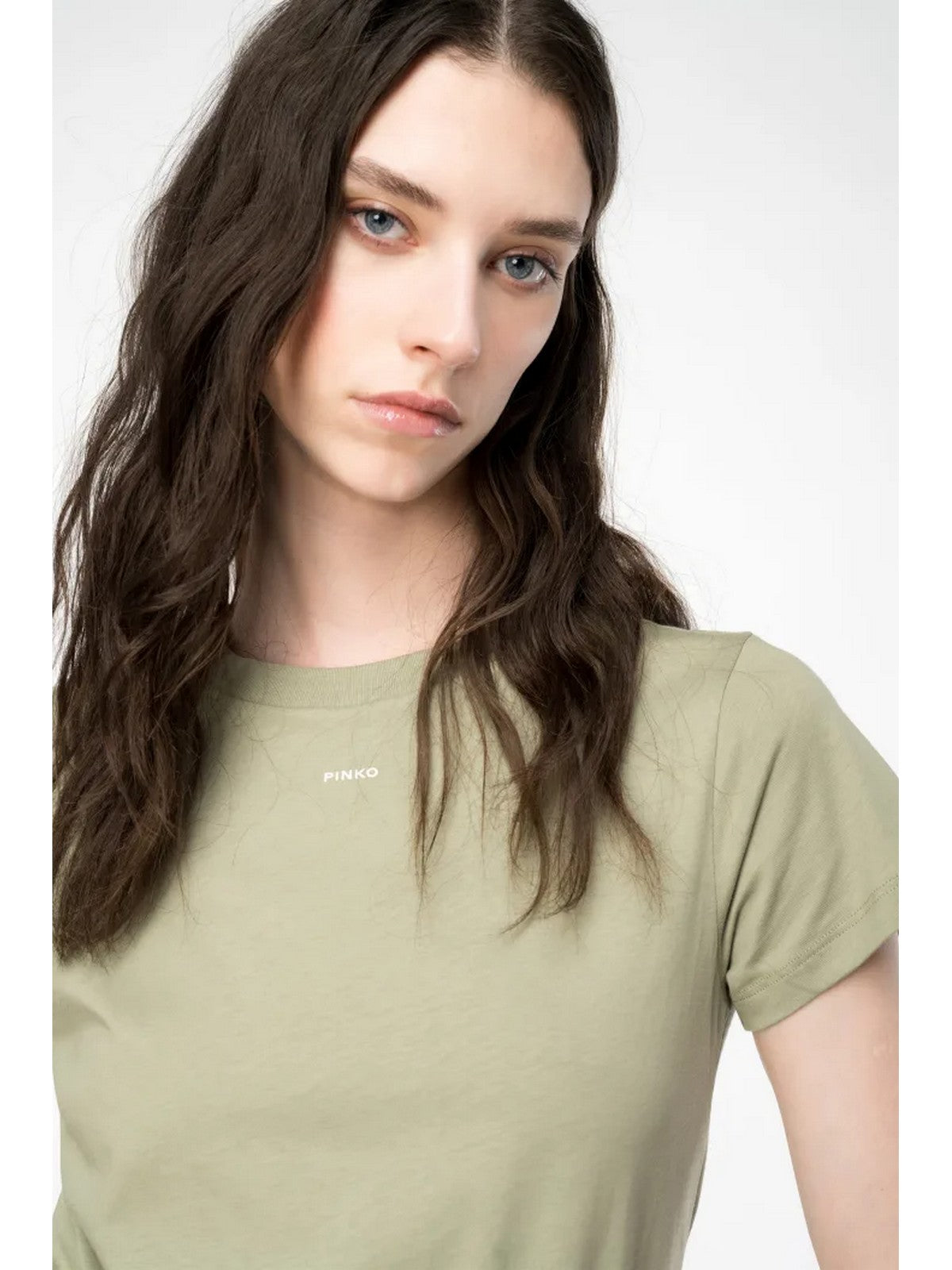 Pinko T-Shirt und Basic Women's Pole 100373-A1N8 U84 Green