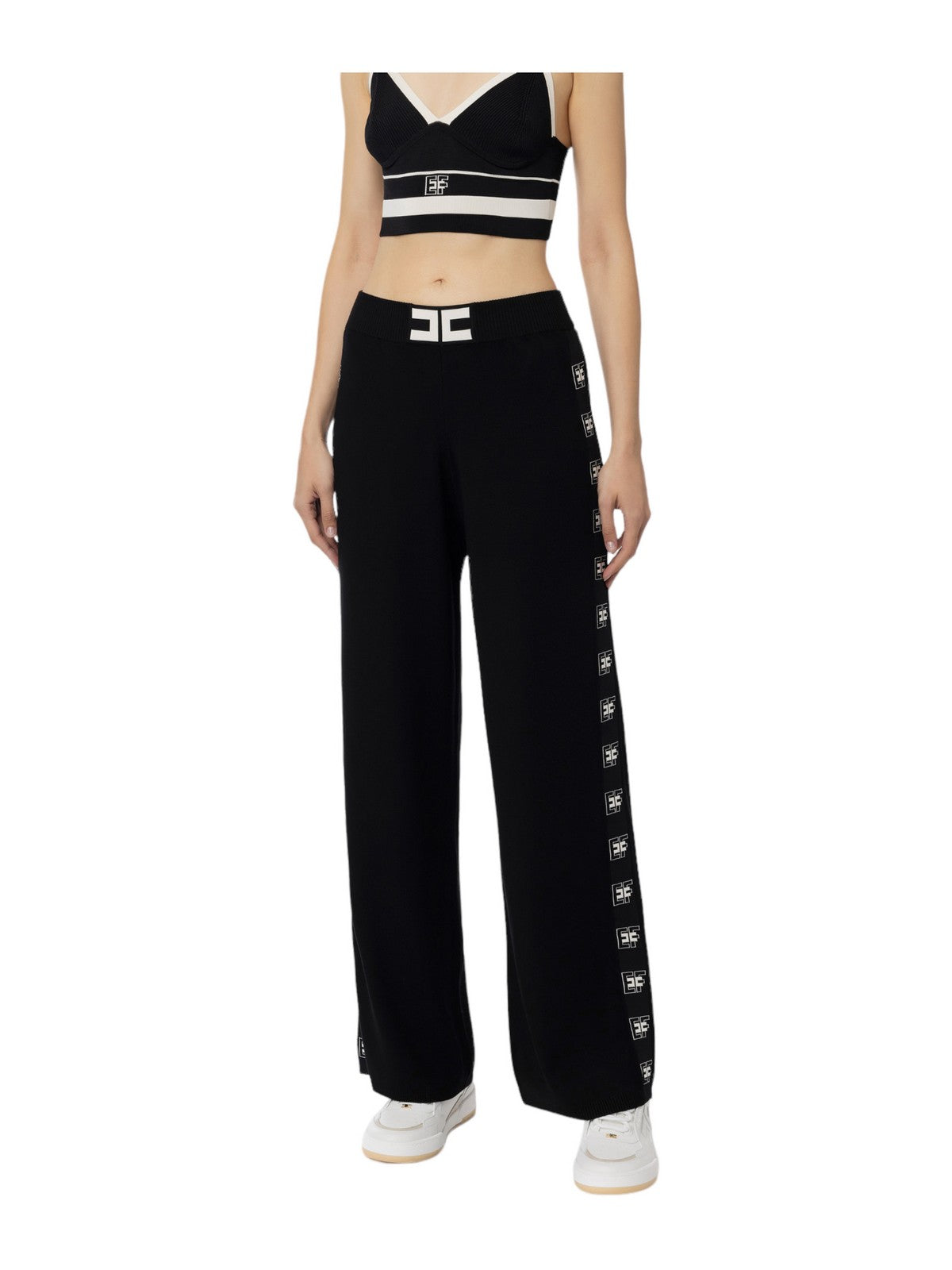 ELISABETTA FRANCHI Pantalone Donna KP55S41E2 110 Nero gioboutiqueweb