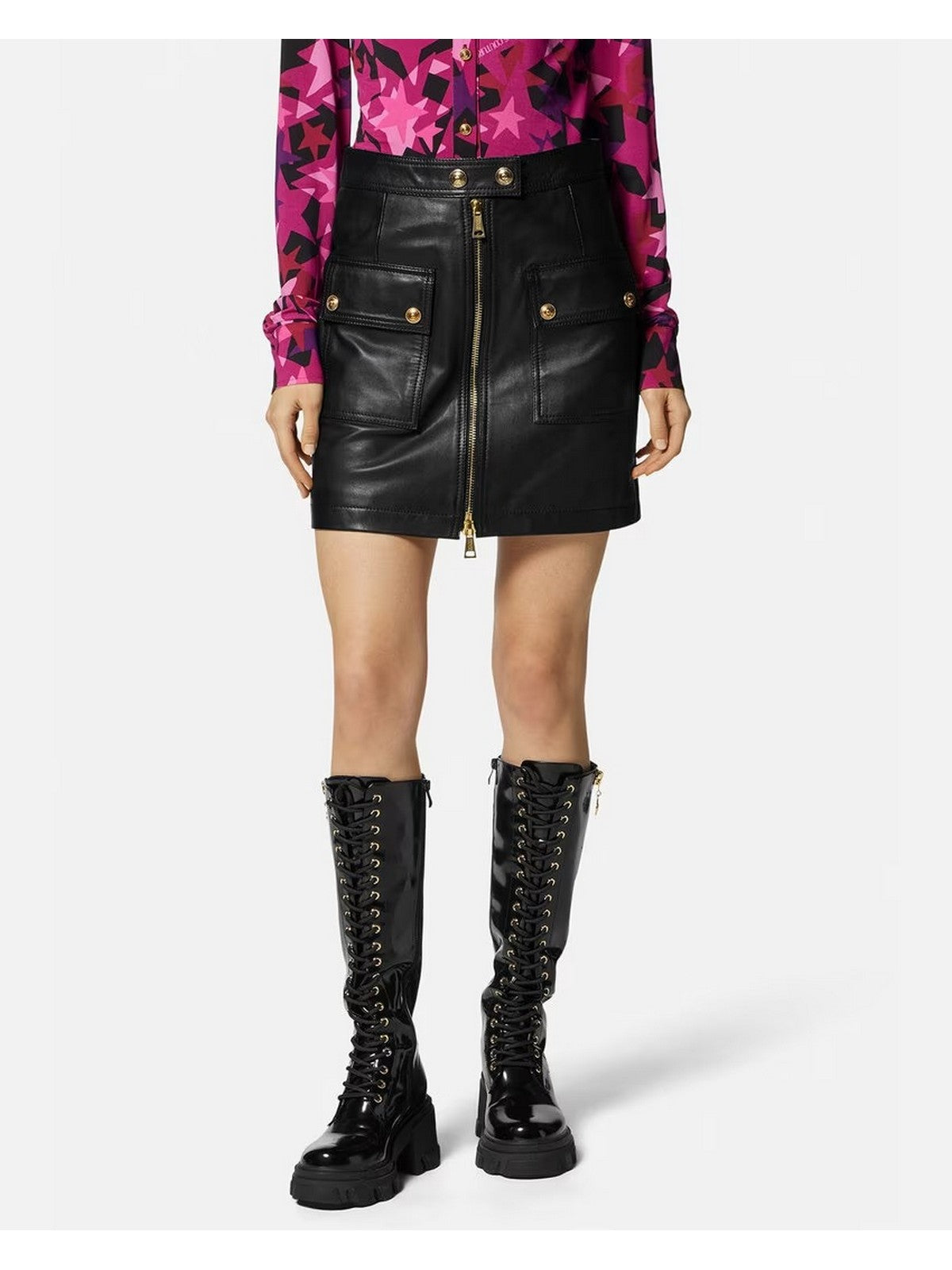 Versace Jeans Couture Frau Frau 75HAEP01 CP009 899 Schwarz