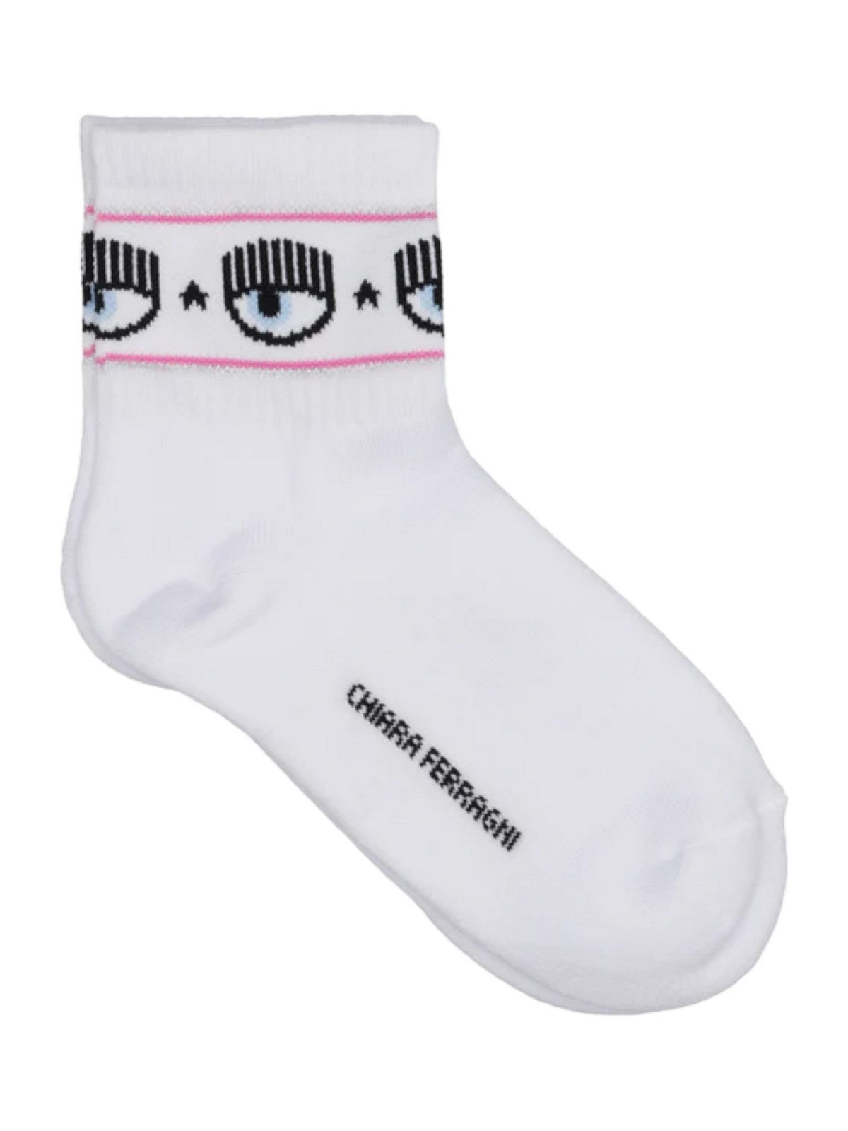 CHIARA FERRAGNI Calzini Donna 75SB0J21 ZG043 003 Bianco gioboutiqueweb