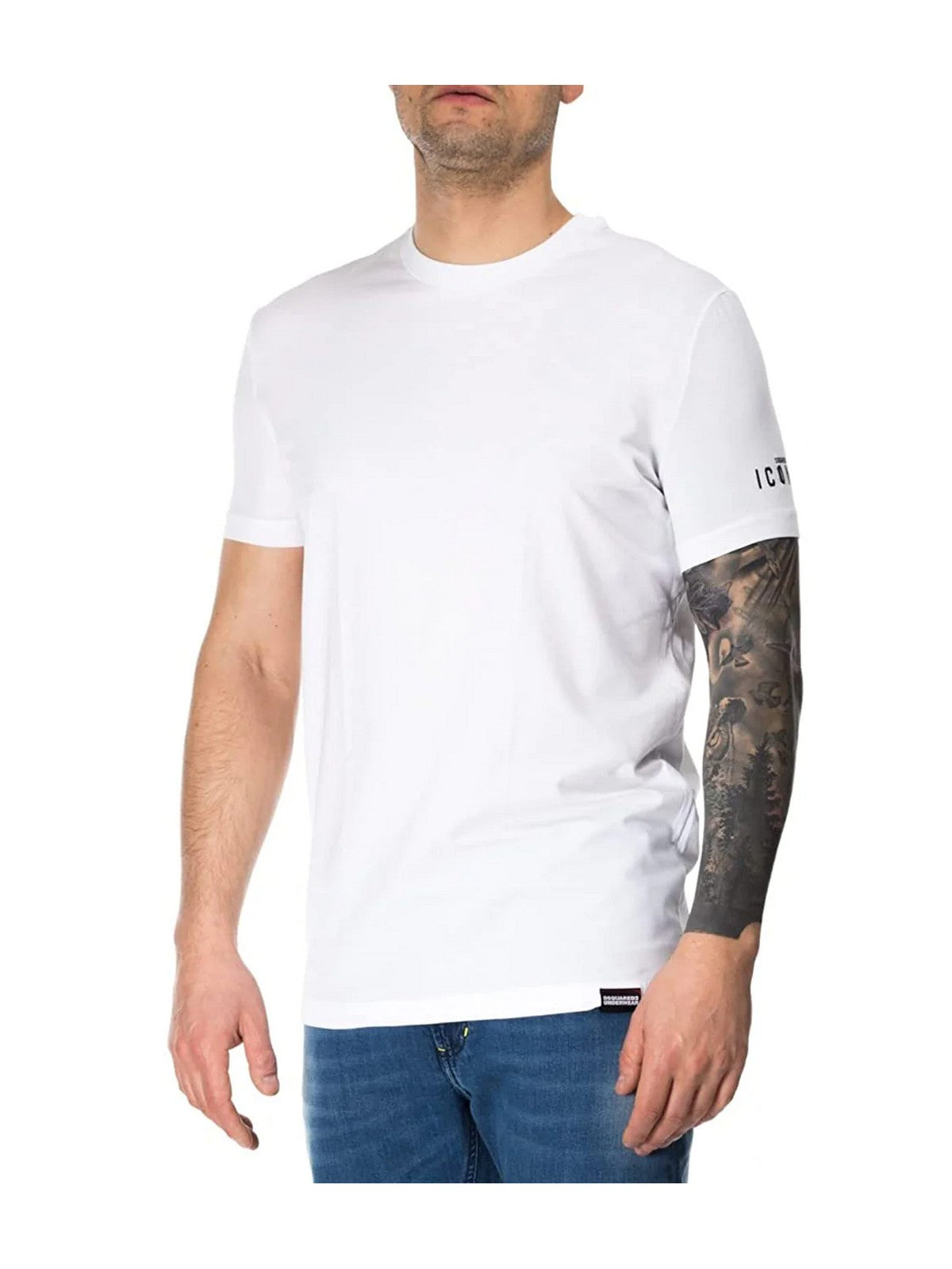 Dsquared2 t-shirts and men's pole d9m20447 100 white