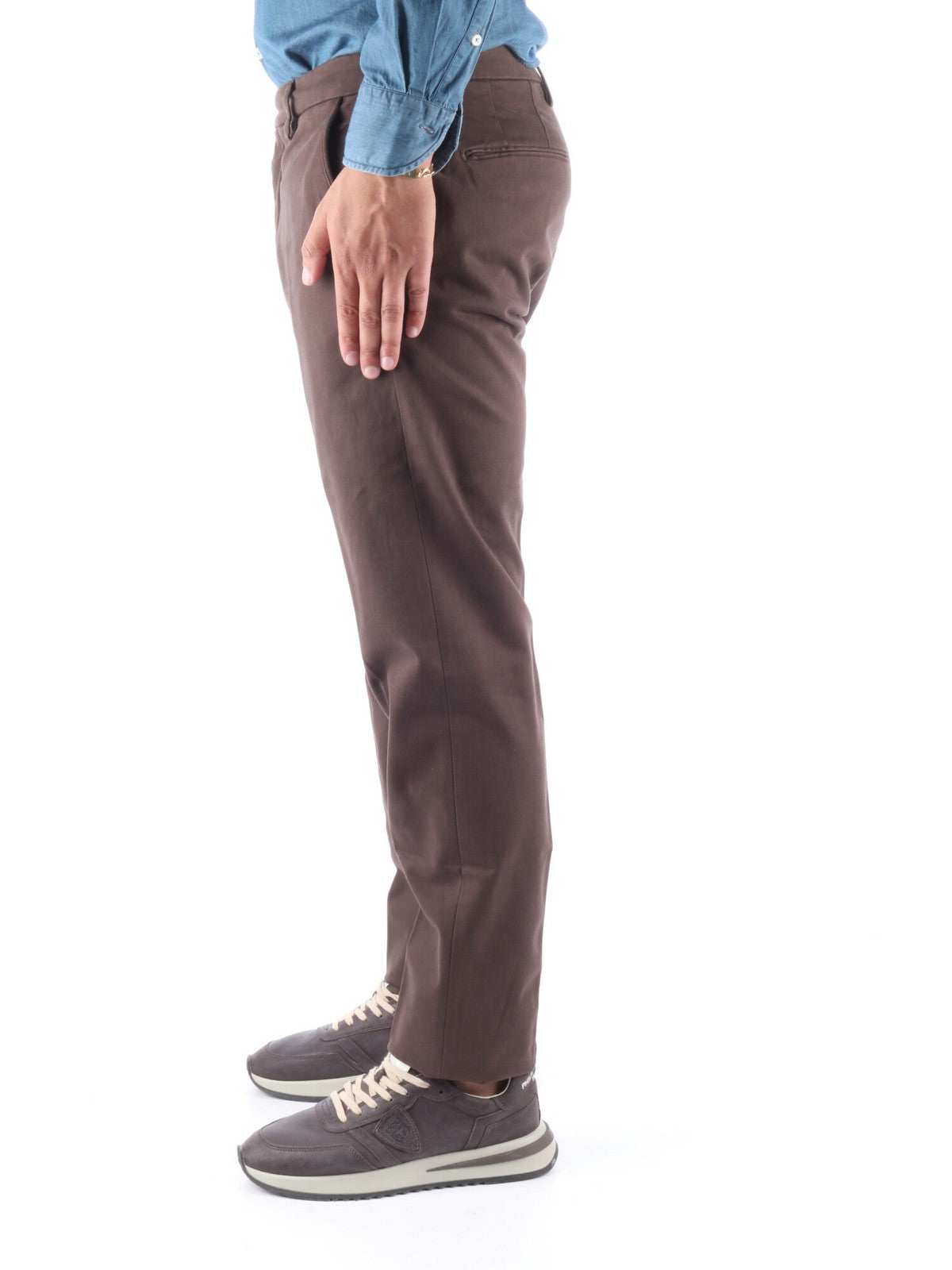MICHAEL COAL Pantalone Uomo MCBRA3862F22L 010 Marrone gioboutiqueweb