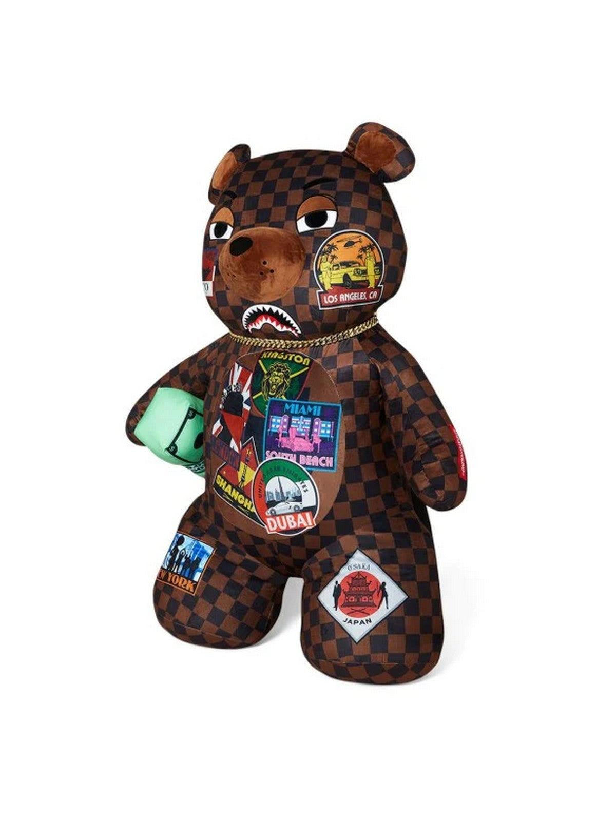 SPRAYGROUND Zaino Uomo Largest bear in the world 910B5228NSZ Marrone