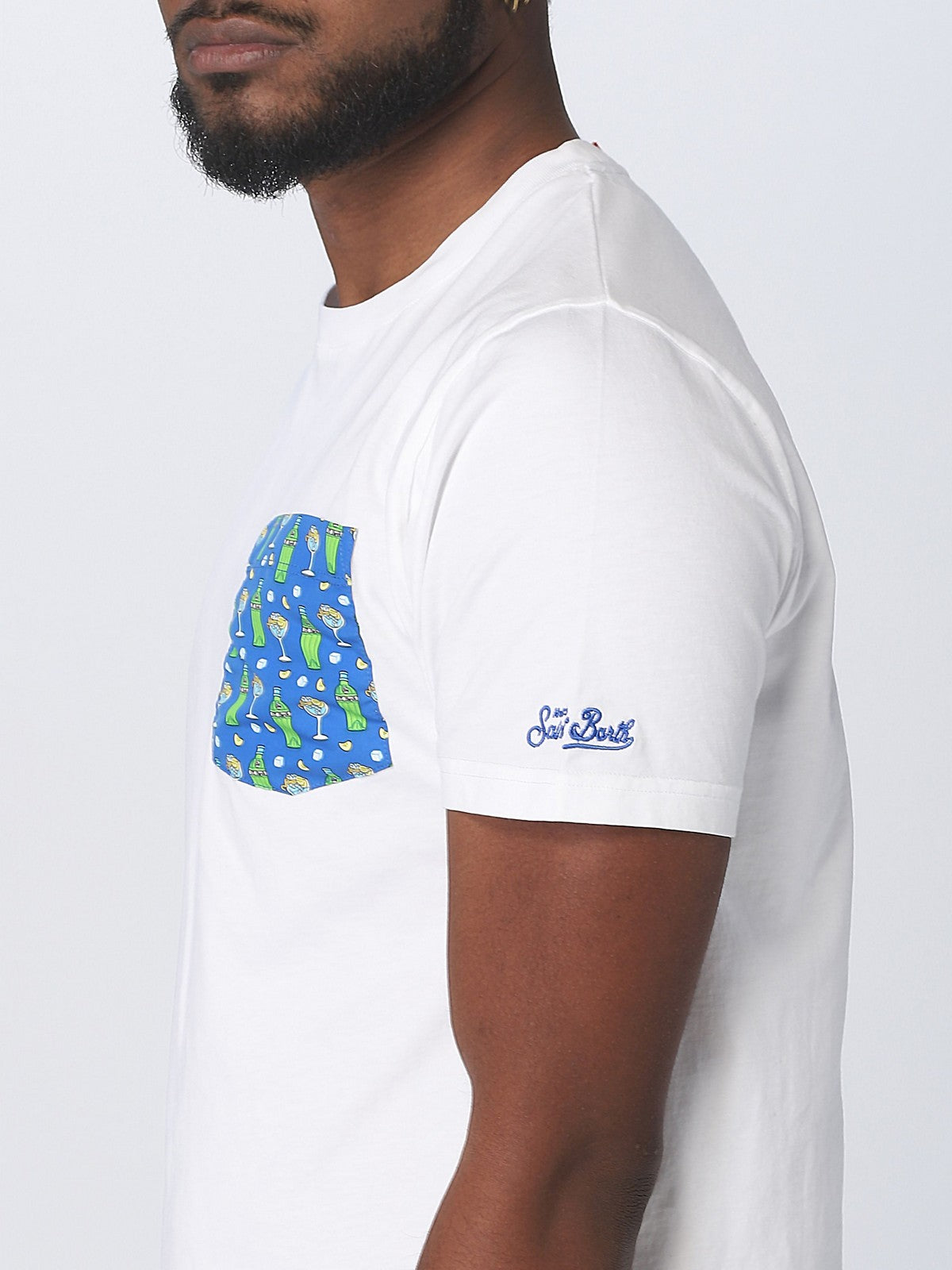 Mc2 Saint Barth T-shirt and Men's Polo Blanche 04270d White