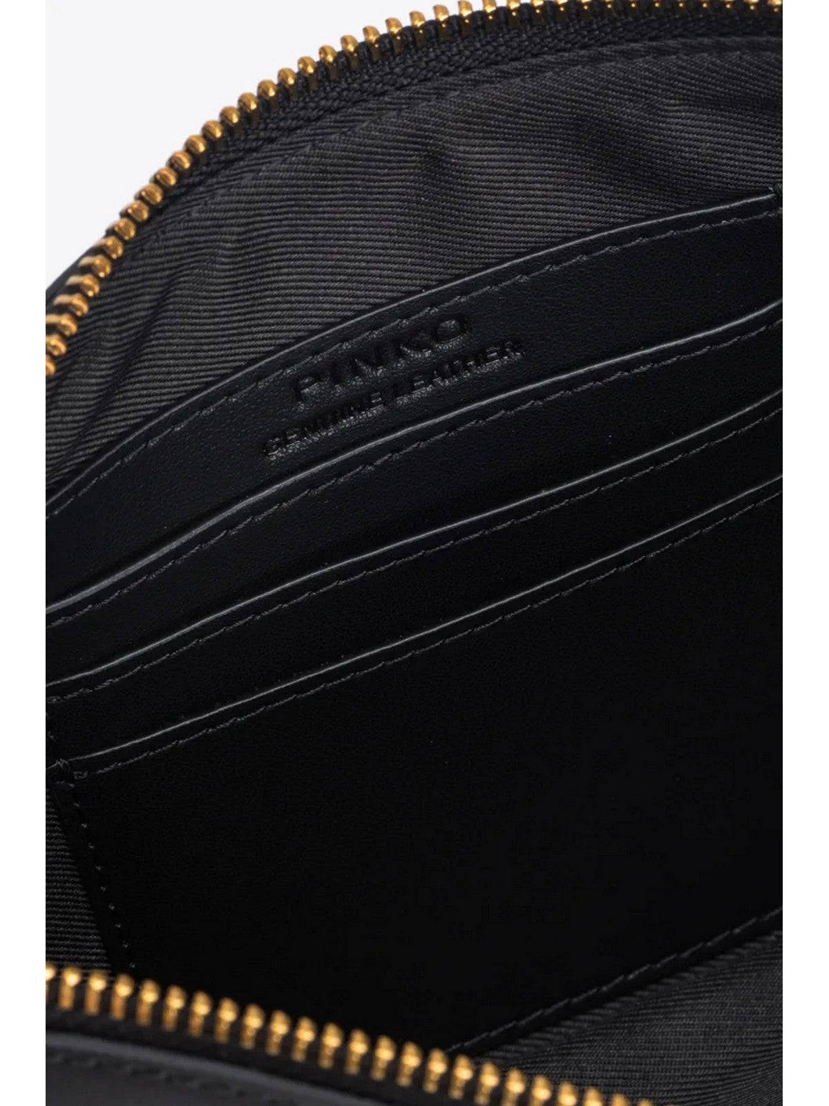 PINKO Pochette Donna Horizzontal flat 102747-A0F1 Z99Q NERO-ANTIQUE GOLD gioboutiqueweb