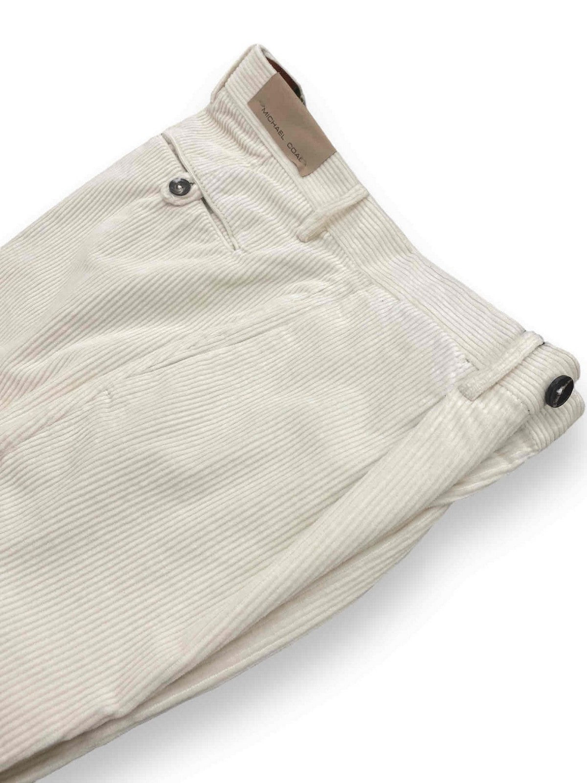 MICHAEL COAL Pantalone Uomo MCFRK3588F23C 009 Bianco