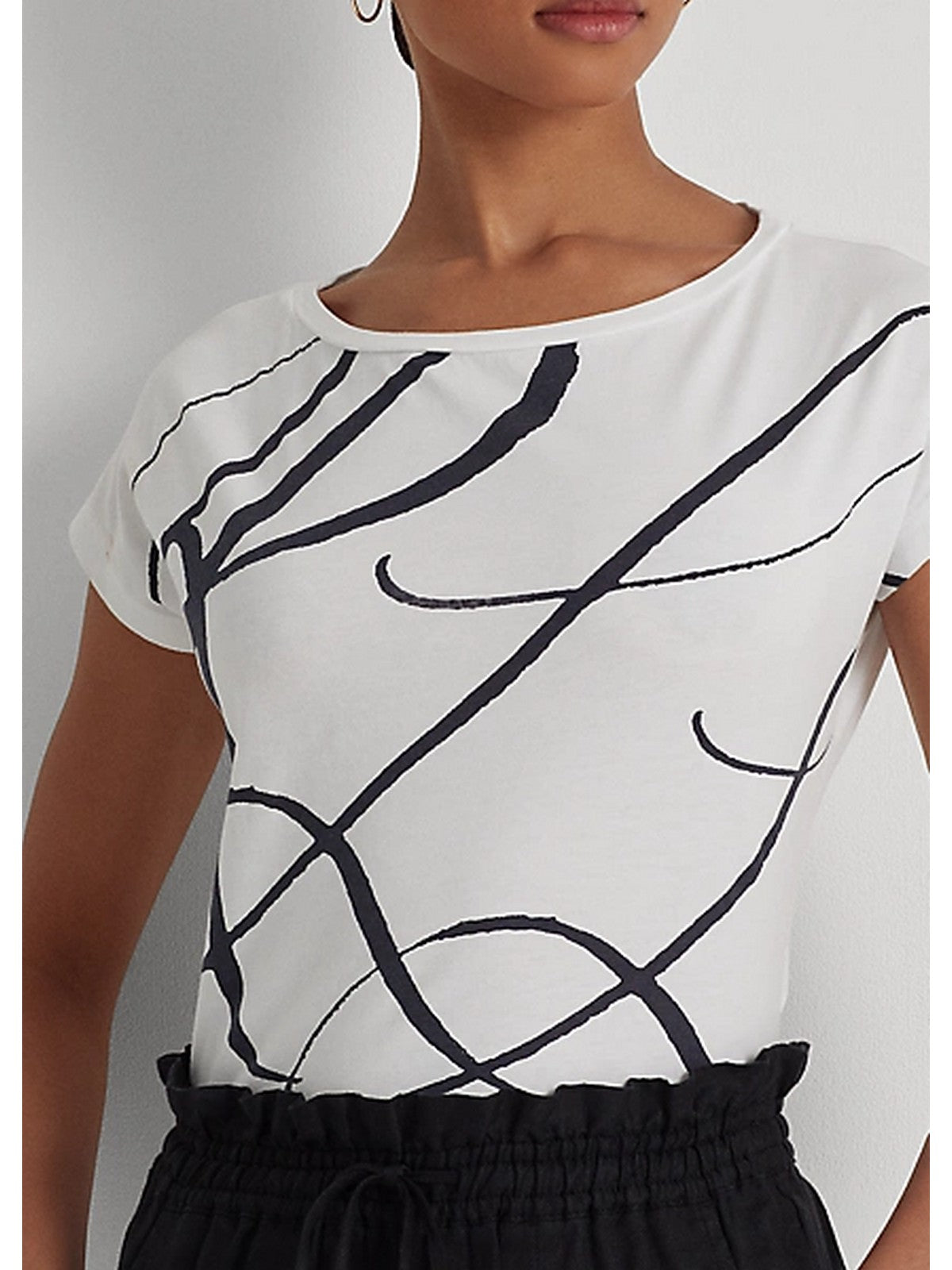 LAUREN RALPH LAUREN T-shirt Donna 200748765 001 Bianco gioboutiqueweb