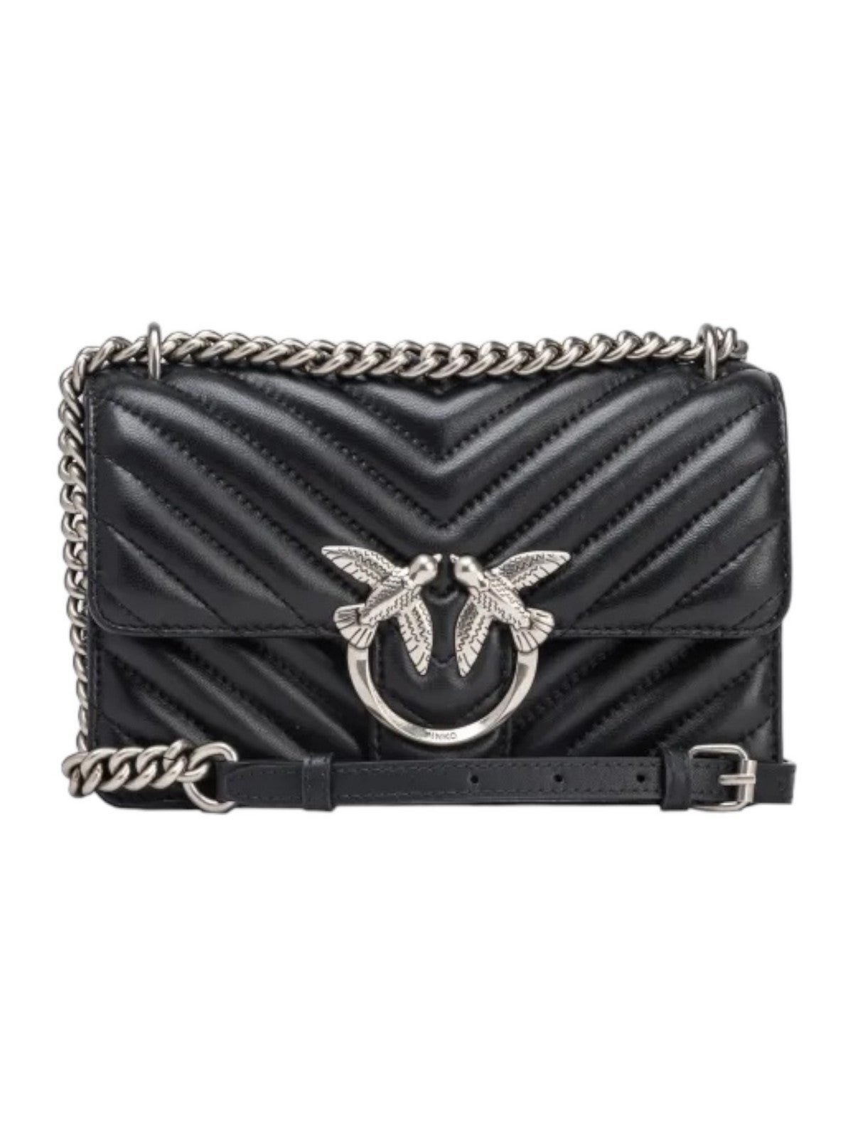 PINKO Borsa Donna Love one mini 100074-A0GK Z99O Nero gioboutiqueweb