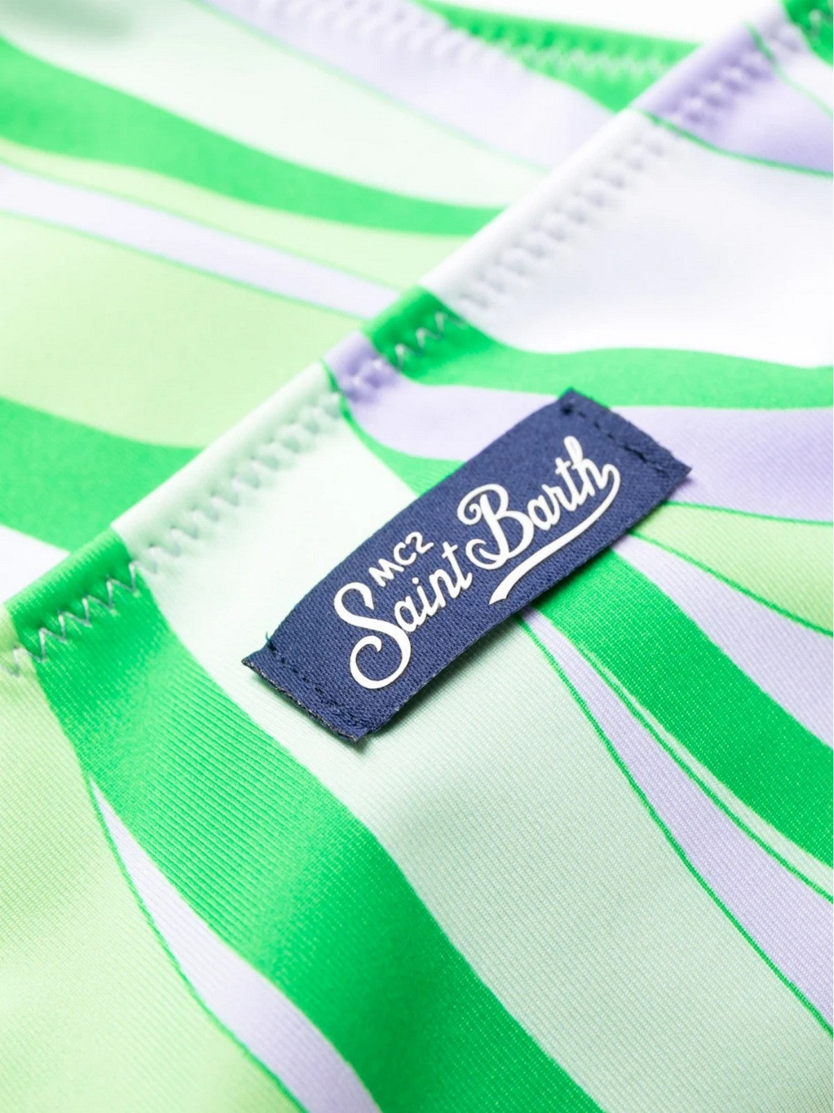 MC2 SAINT BARTH Costume da bagno Donna Slip MARIELLE 03963D Verde gioboutiqueweb