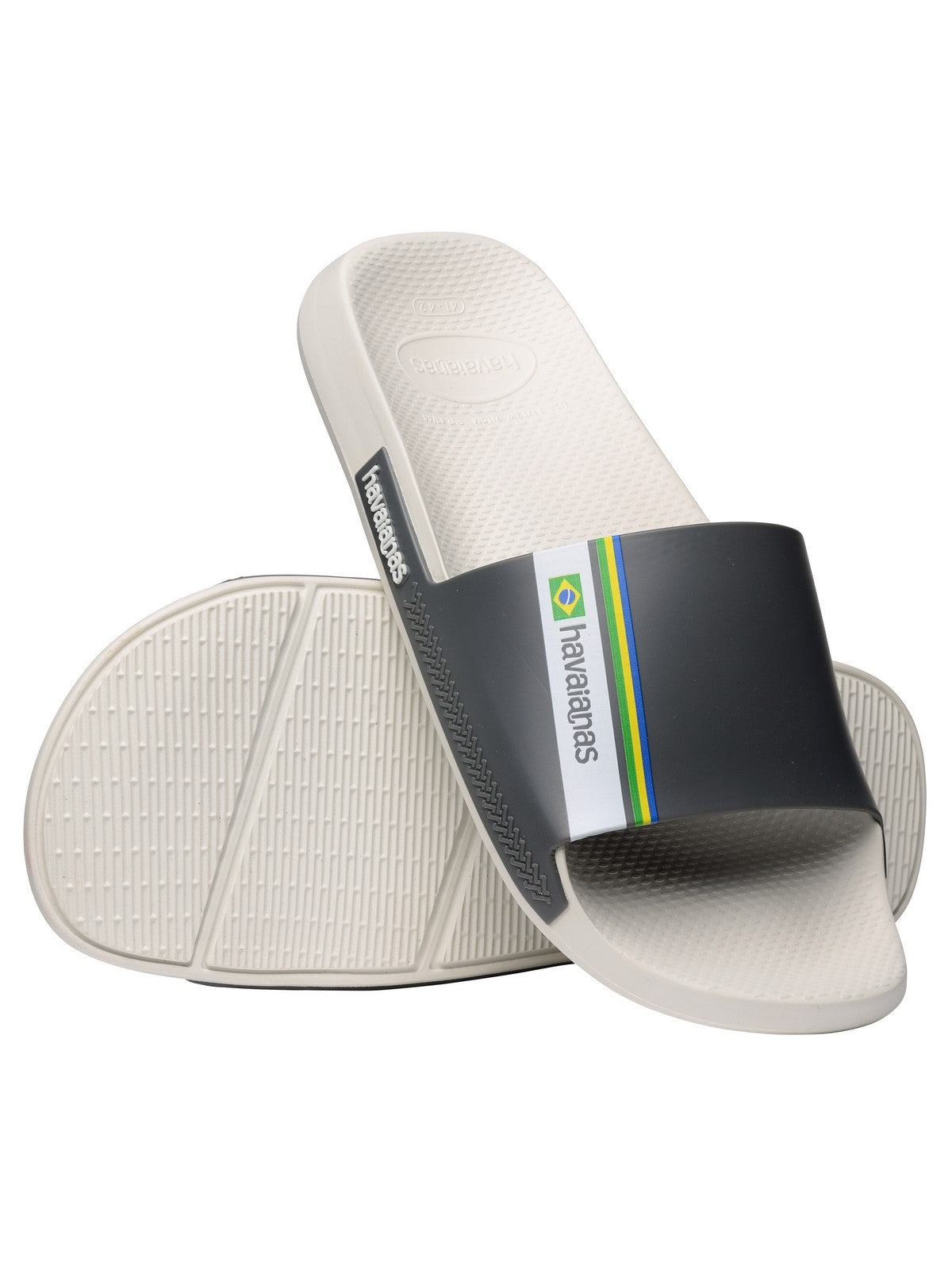 HAVAIANAS Ciabatta Unisex adulto Hav. Slide Brasil 4147319.0001 Bianco gioboutiqueweb