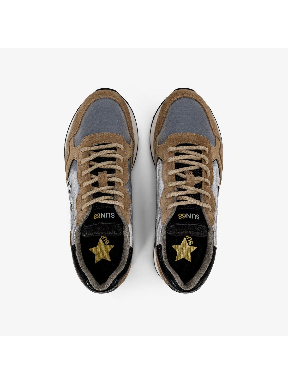 Sun68 femme sneaker kelly solide z43216 4477 argent