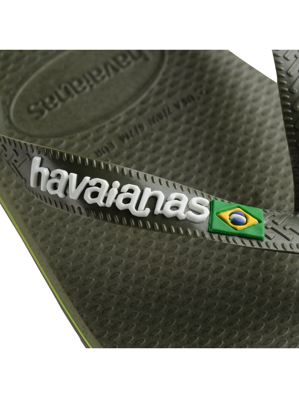 HAVAIANAS Infradito Unisex adulto Hav. Brasil logo 4110850.3058 Verde gioboutiqueweb