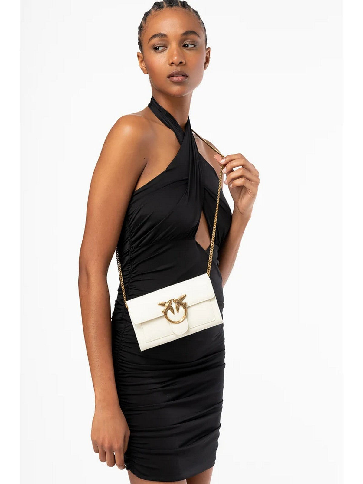 PINKO Portafoglio Donna Love one wallet 100062-A0GK Z14Q Bianco gioboutiqueweb