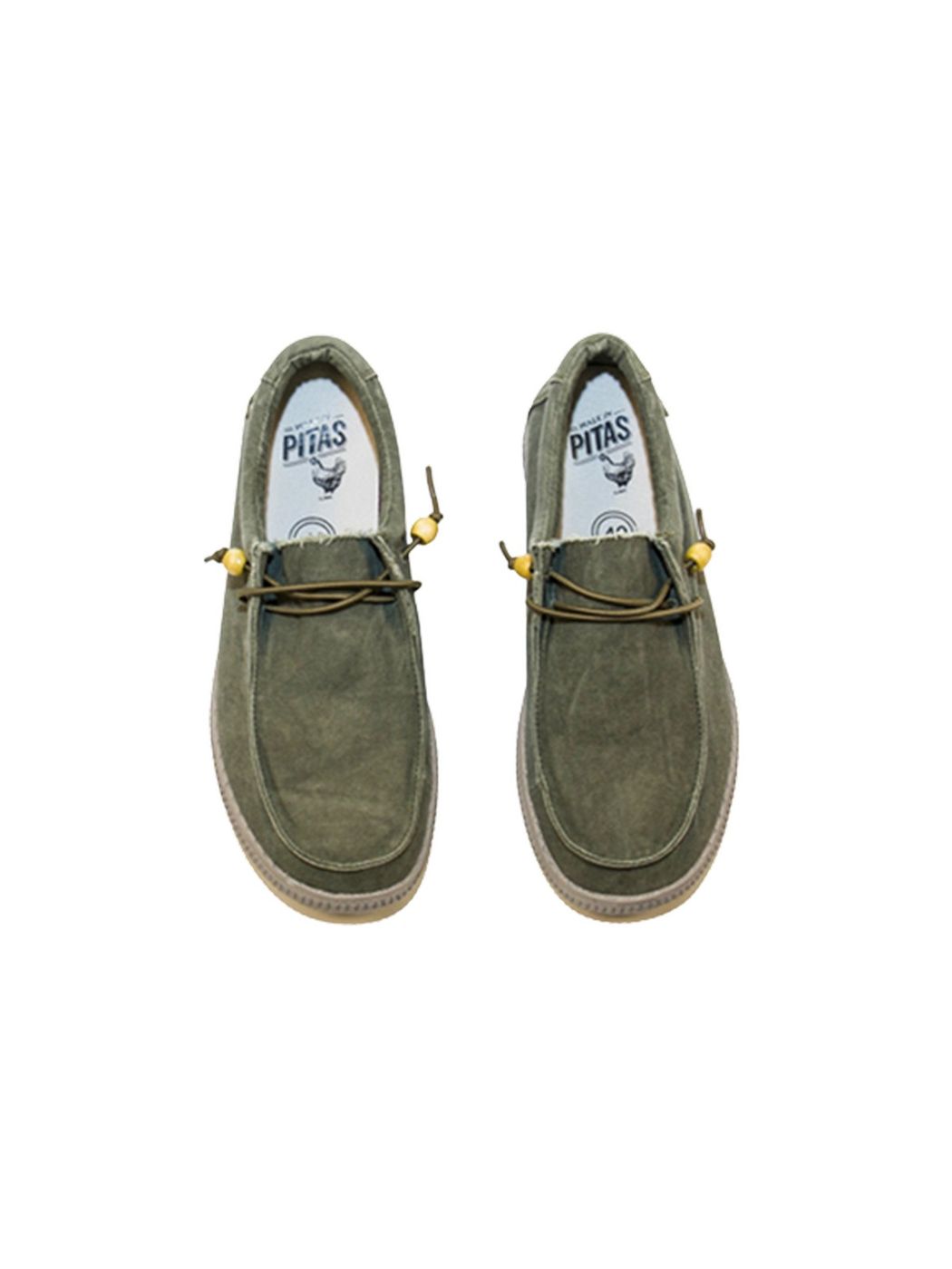 PITAS Mocassino Uomo WP150 WALLABI W KAKI Verde gioboutiqueweb