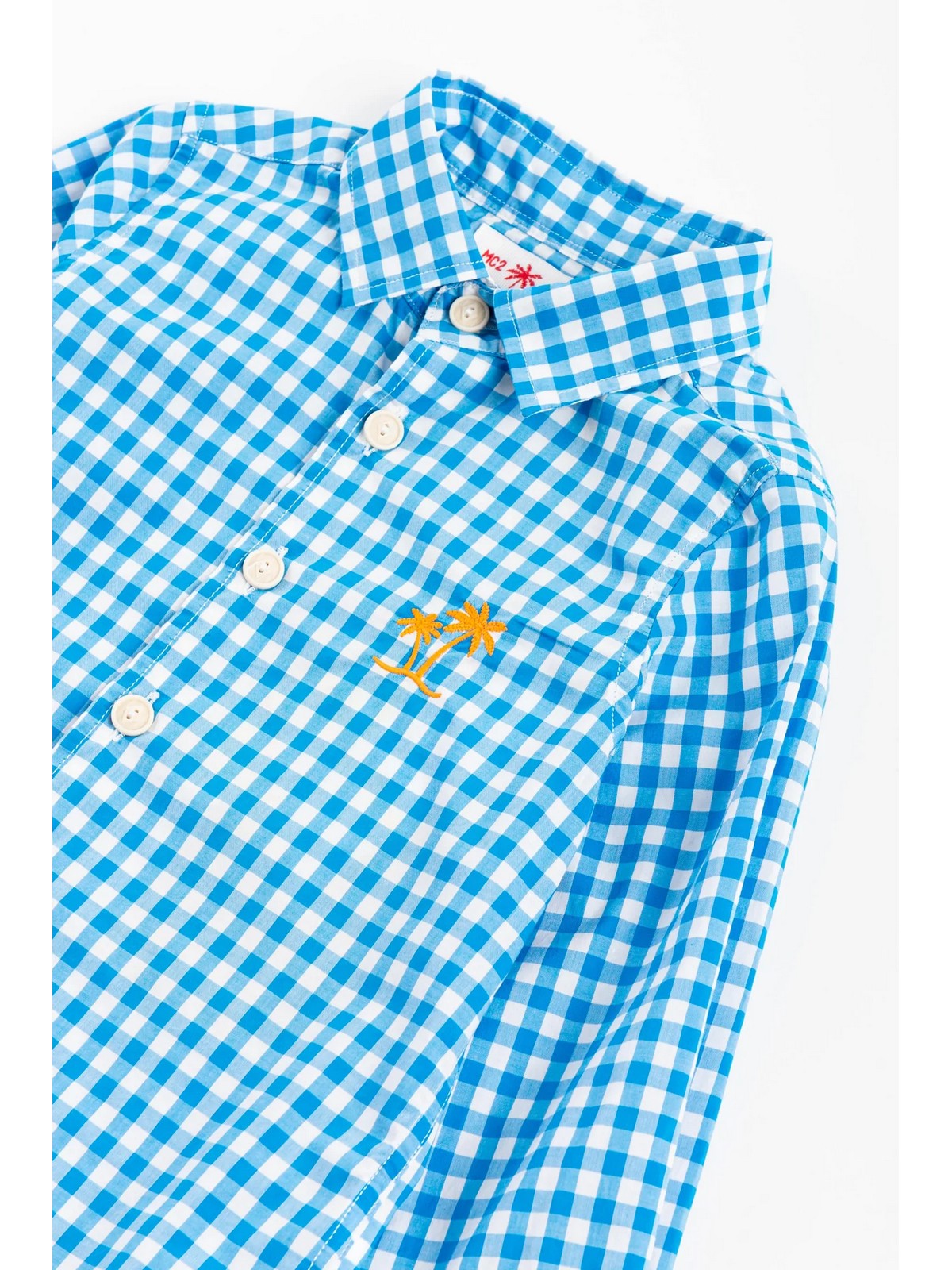 MC2 SAINT BARTH Camicia Bambini e ragazzi AGNES 00720B Blu gioboutiqueweb