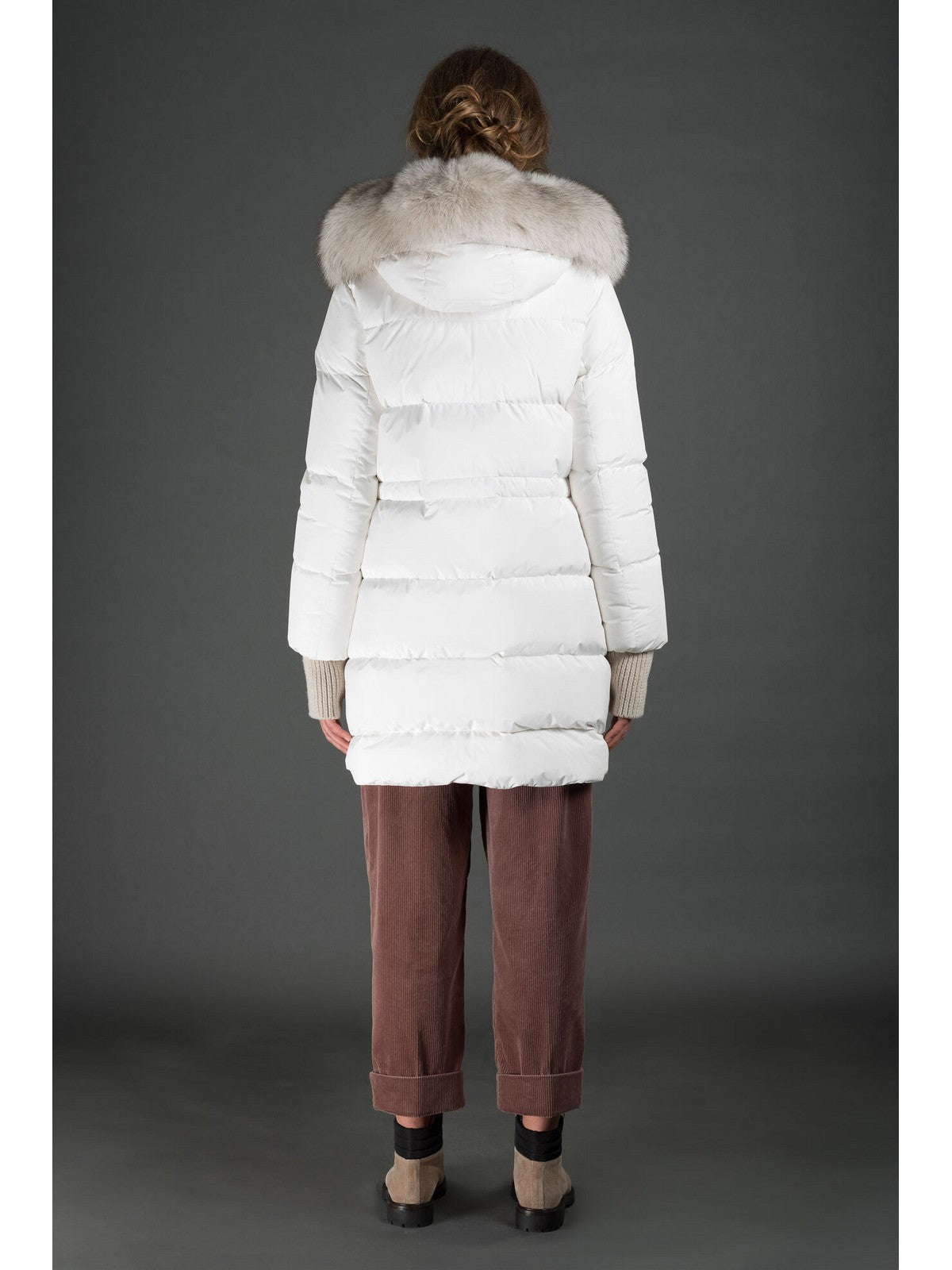 Moorer Duvet Frau Talassa-Stp Modgi300008 U0111 Weiß