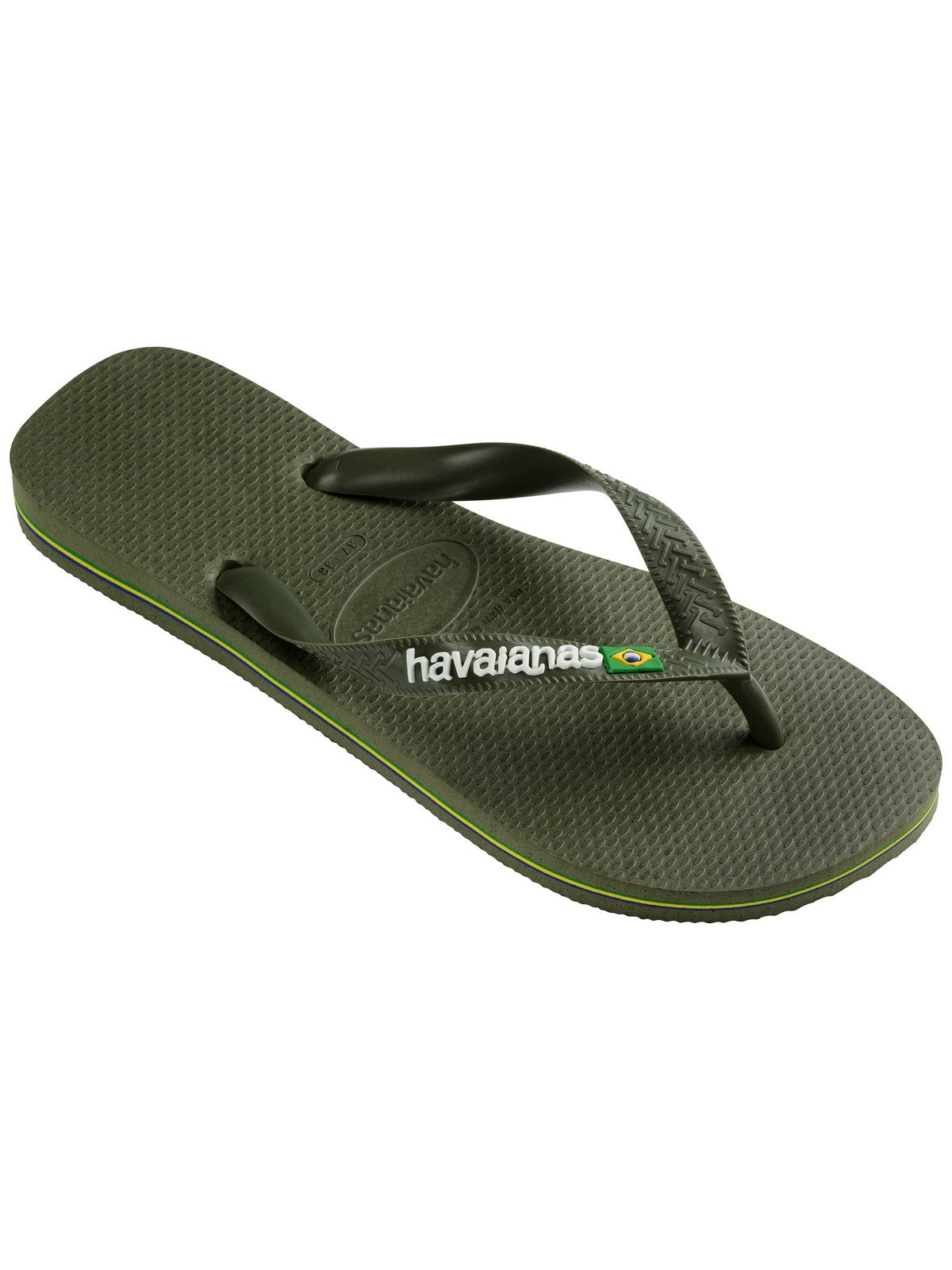 HAVAIANAS Infradito Unisex adulto Hav. Brasil logo 4110850.3058 Verde gioboutiqueweb