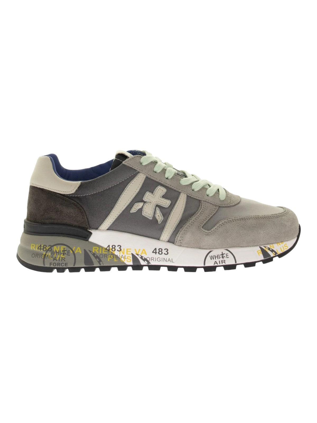 PREMIATA Sneaker Uomo LANDER VAR 4586 Grigio gioboutiqueweb