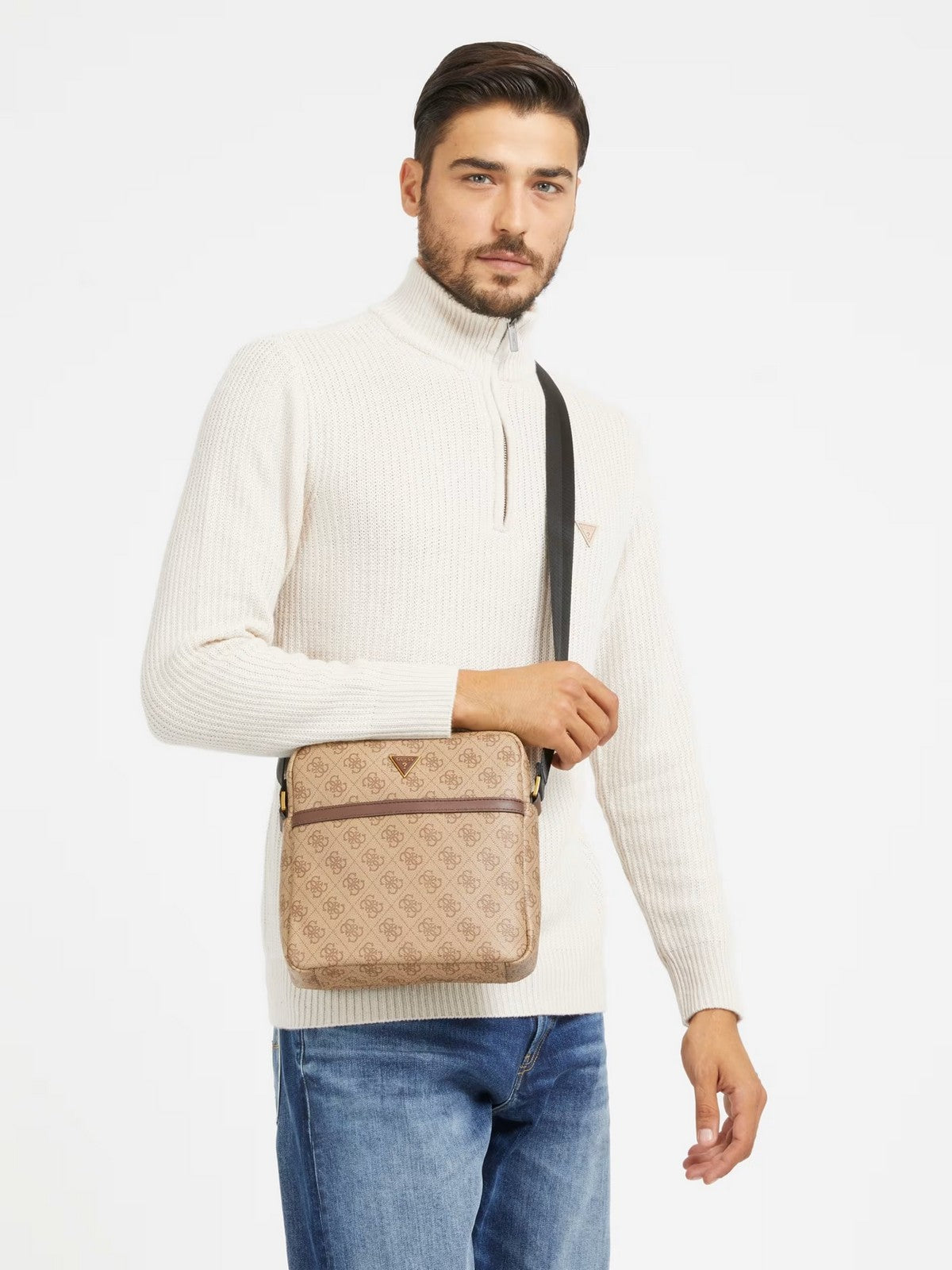 GUESS Tracolla Uomo HMEVZL P2258 BBO Beige