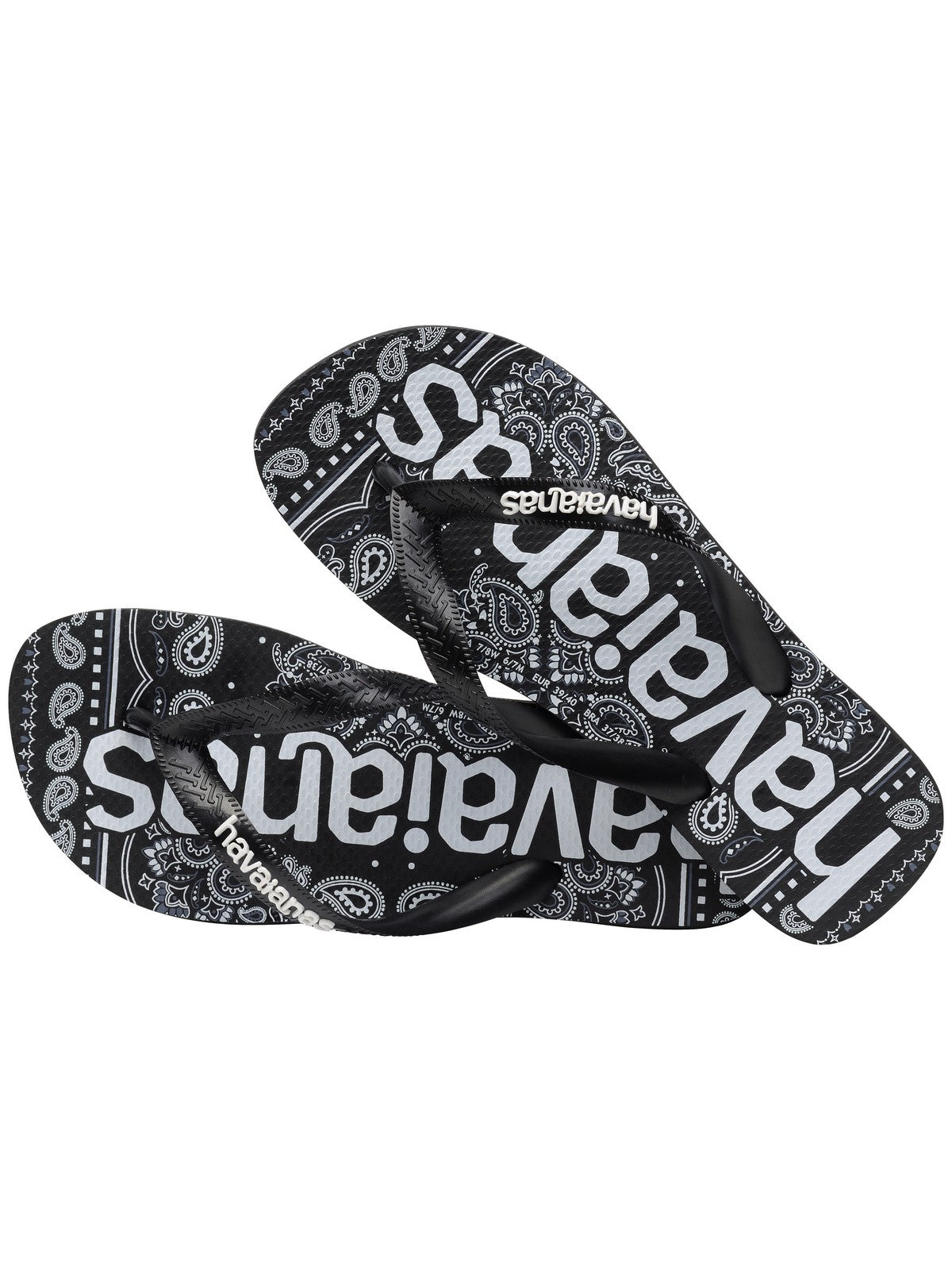 HAVAIANAS Infradito Unisex adulto Hav. Top logomania fashion 4148449.0090 Nero gioboutiqueweb