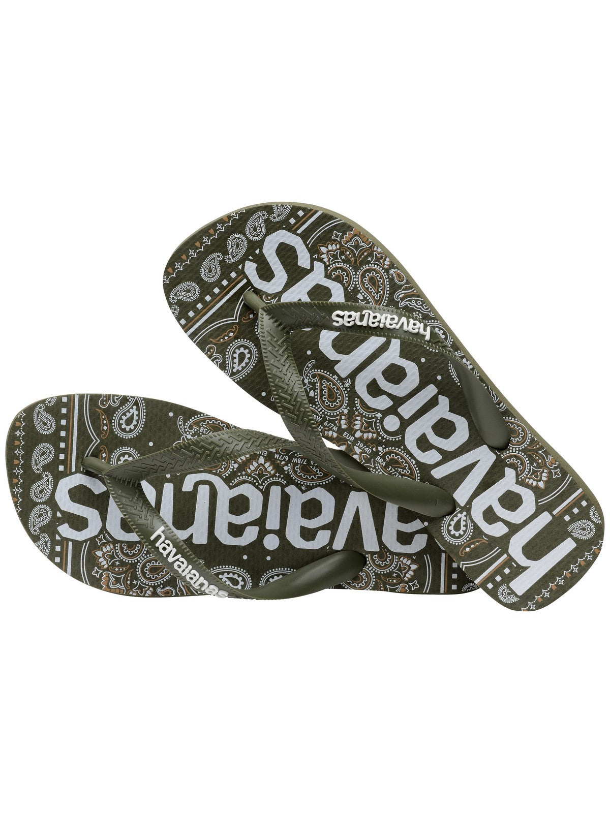HAVAIANAS Infradito Unisex adulto Hav. Top logomania fashion 4148449.0869 Verde gioboutiqueweb