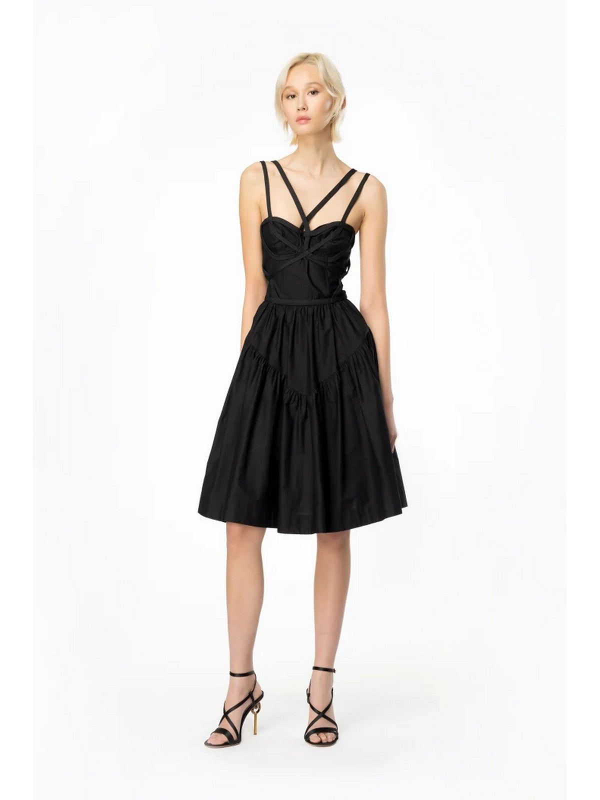 Pinko Woman Dress FLSH Dance 103753-A1xv Z99 Czarny