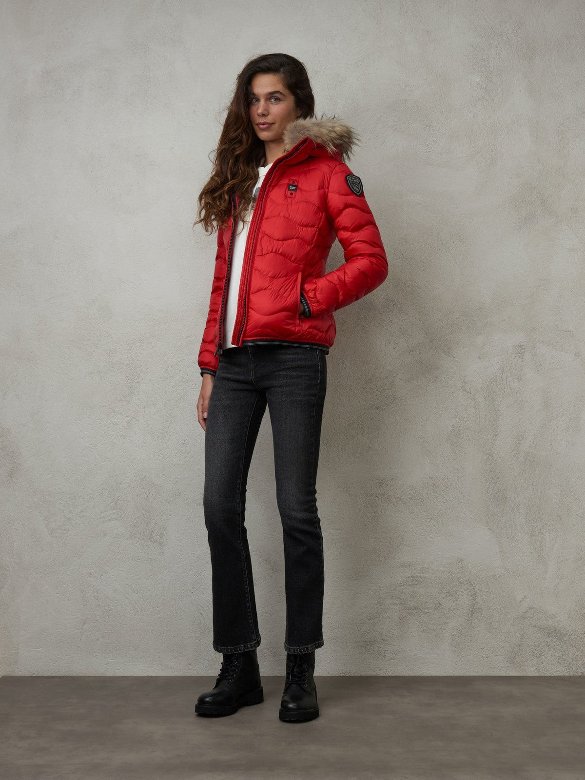 BLAUER Piumino Donna 23WBLDC03093 006047 552 Rosso