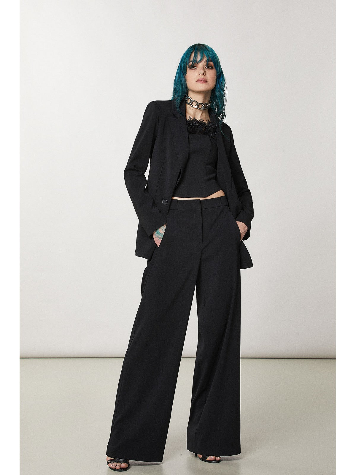 PATRIZIA PEPE Pantalone Donna 8P0539 A6F5 K103 Nero gioboutiqueweb