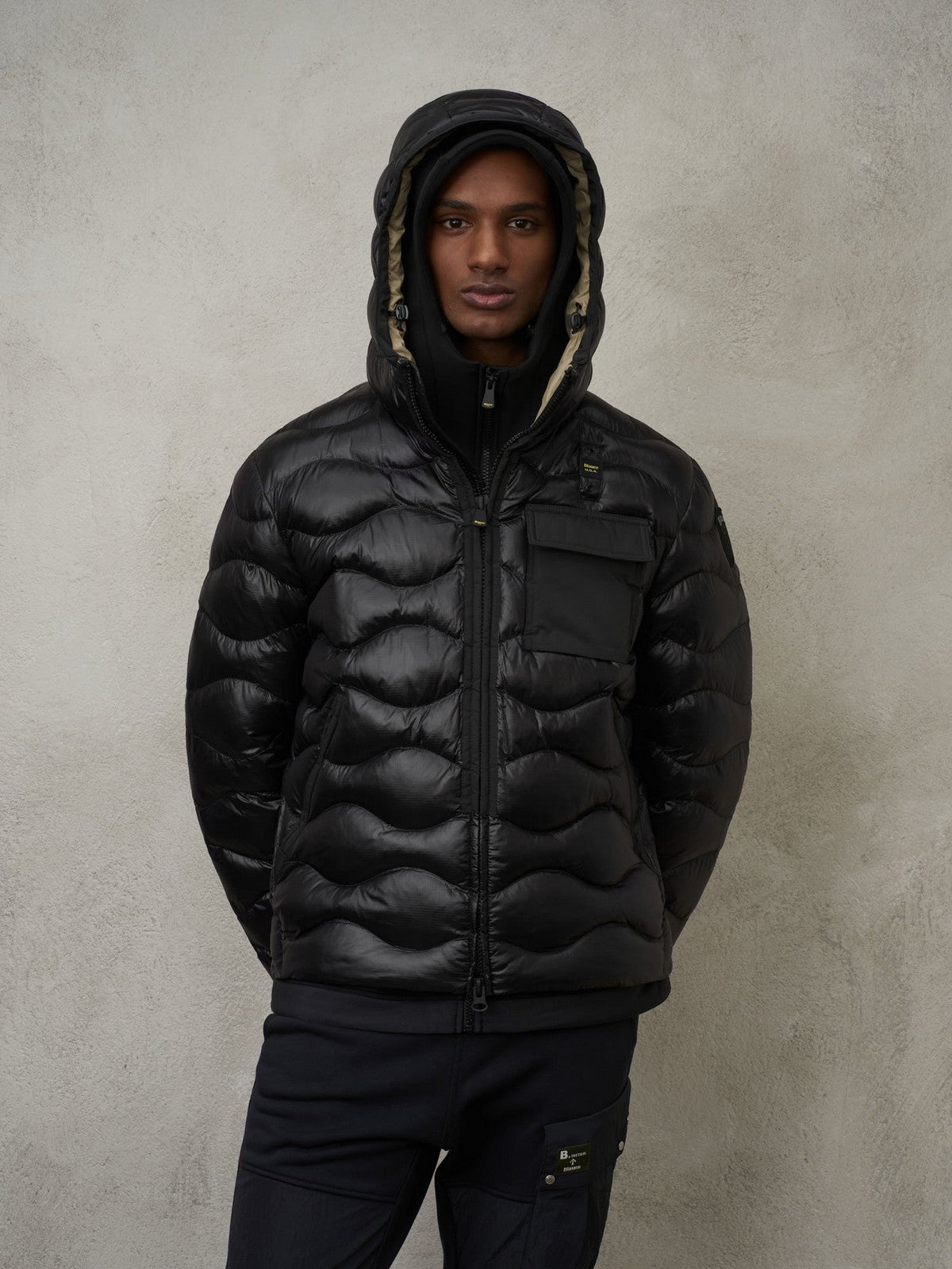 Blauer Men's Down Jacket 23wBluc02084 005958 999TT Black