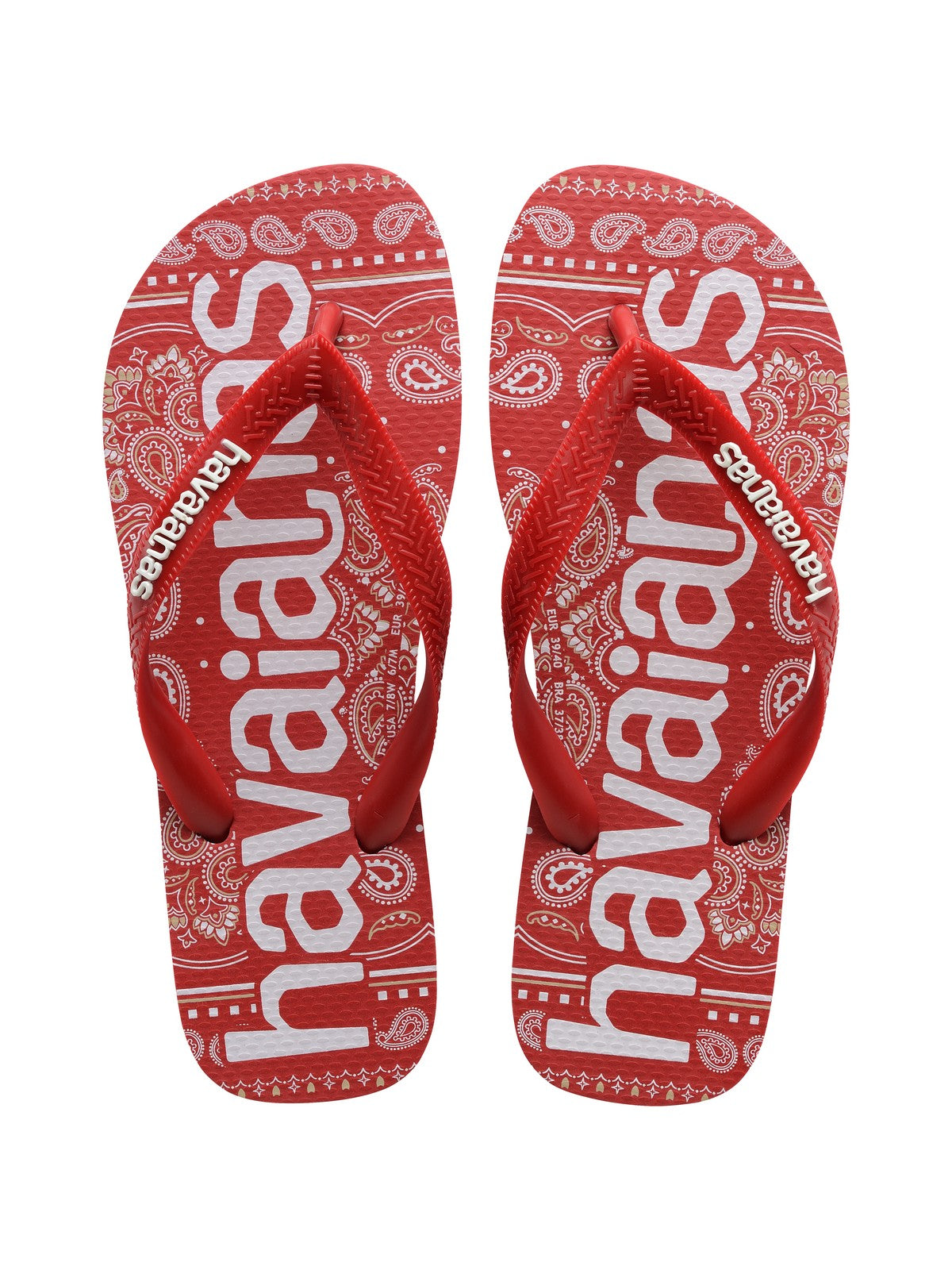 HAVAIANAS Infradito Unisex adulto Hav. Top logomania fashion 4148449.1440 Rosso gioboutiqueweb