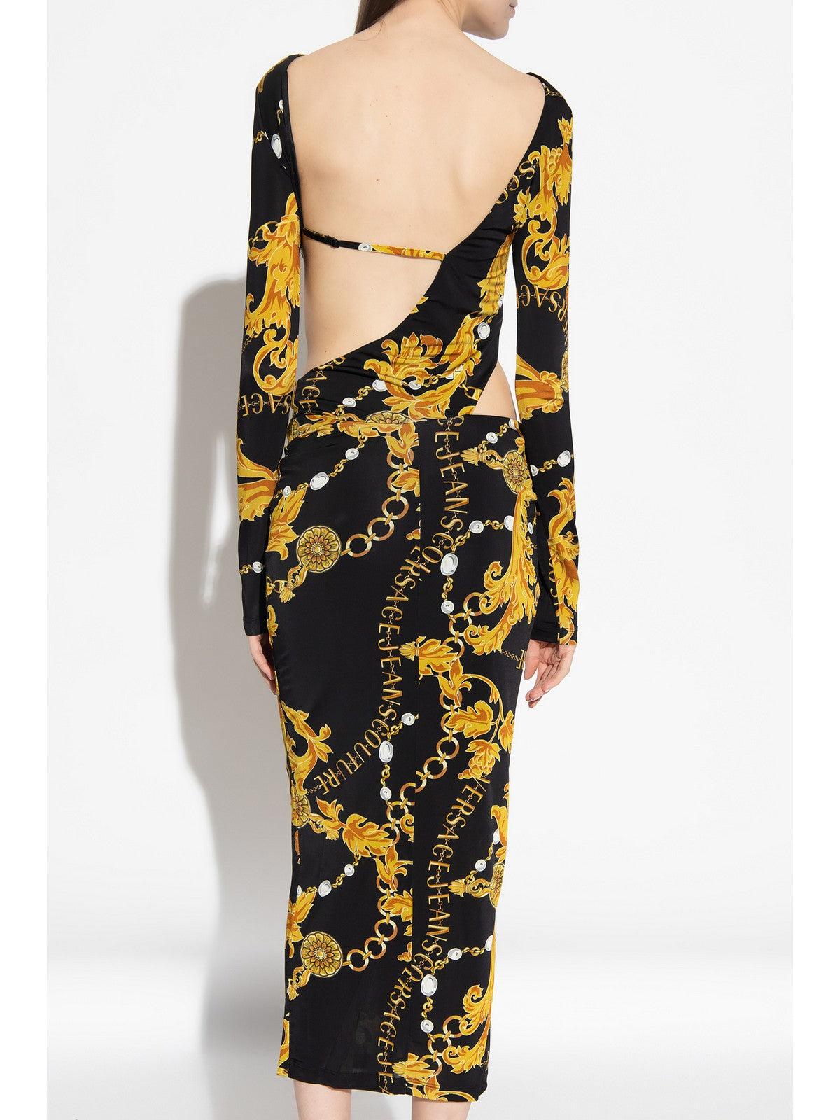 VERSACE JEANS COUTURE Abito Donna 75HAO915 JS204 G89 Nero gioboutiqueweb