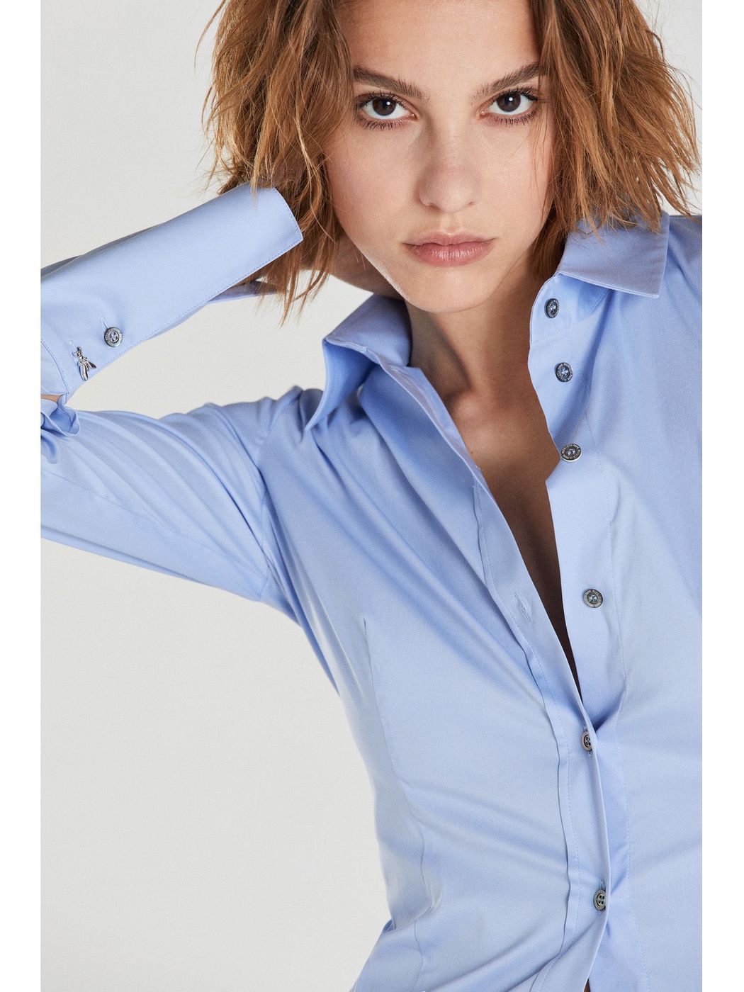 PATRIZIA PEPE Camicia Donna CC0356 A01 C268 Blu gioboutiqueweb