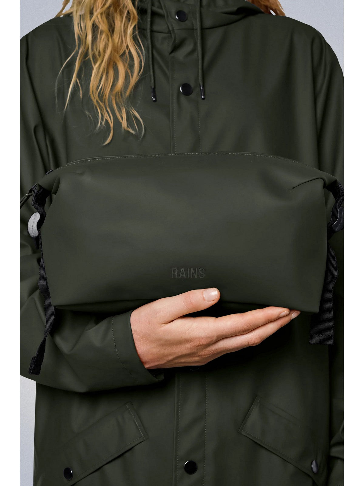 RAINS Pochette Unisex adulto Hilo Wash Bag W3 15630 03 Green Verde