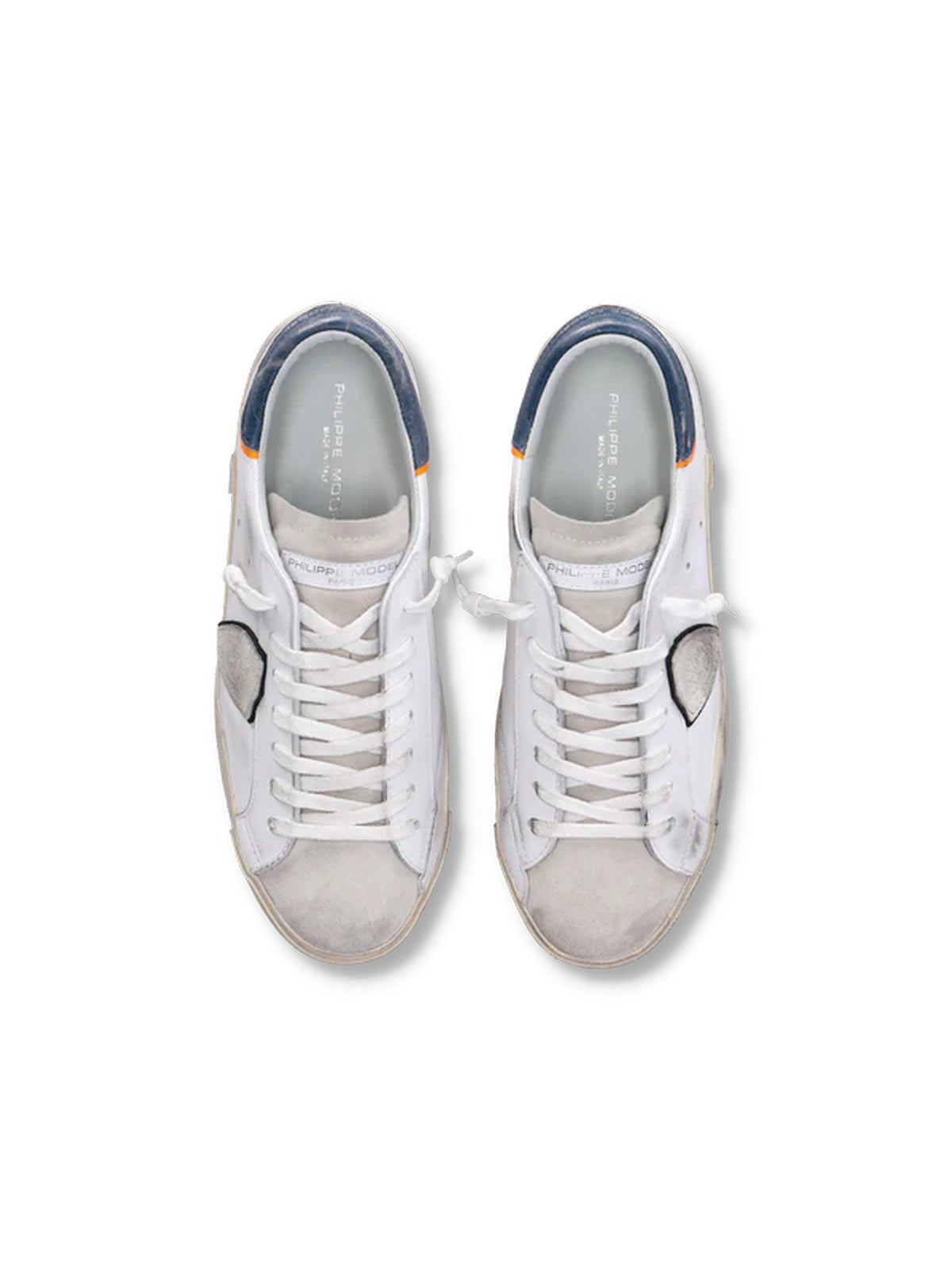 PHILIPPE MODEL Sneaker Uomo Prsx Low Man PRLU VV02 Bianco