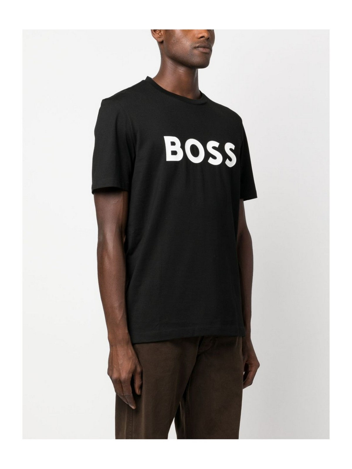 HUGO BOSS T-Shirt e Polo Uomo 50495742 001 Nero gioboutiqueweb