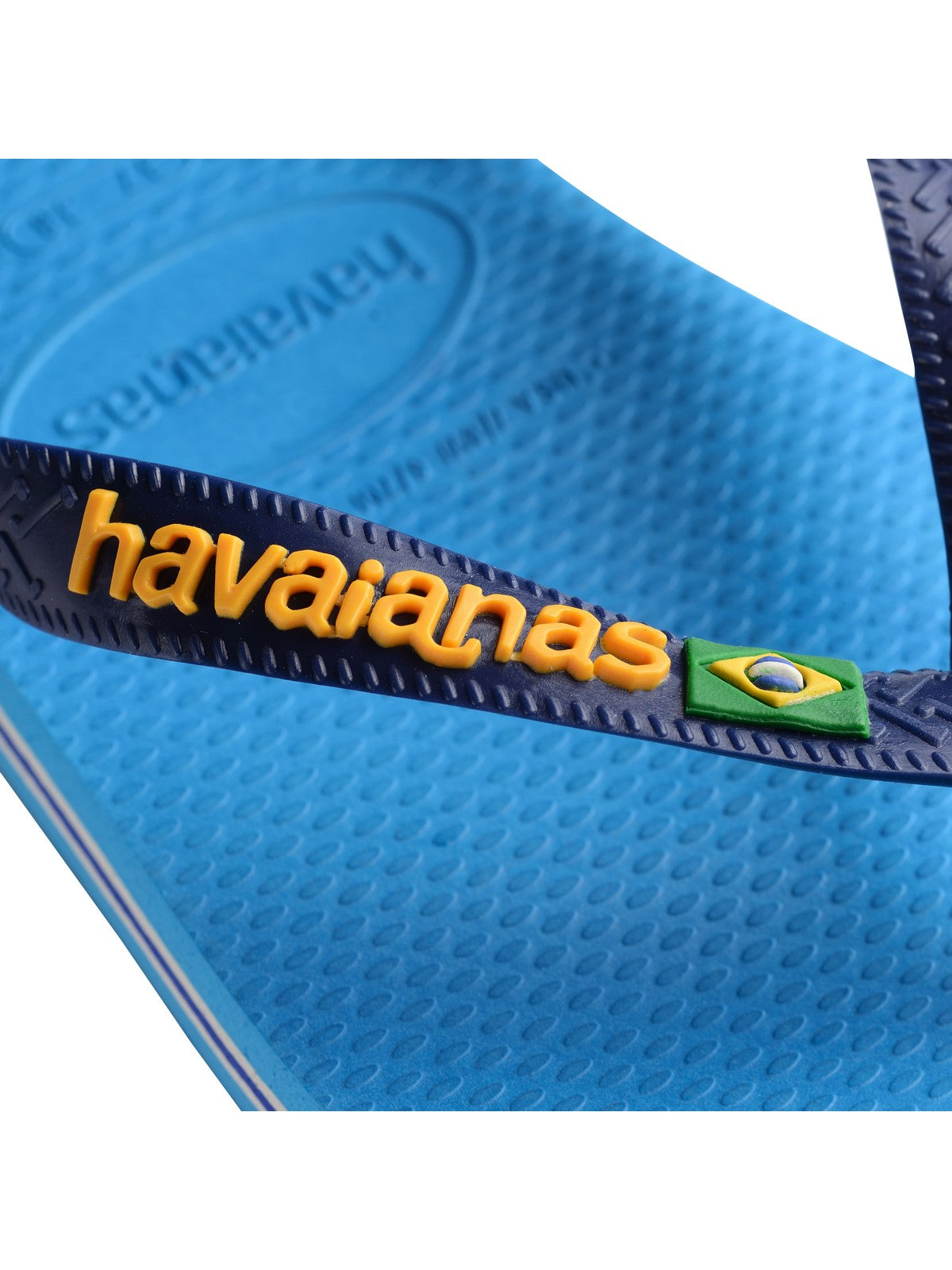 HAVAIANAS Infradito Unisex adulto Hav. Brasil logo 4110850.6946 Turchese gioboutiqueweb