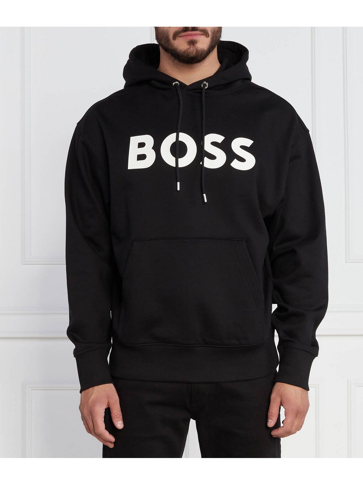 HUGO BOSS Felpa Uomo 50496661 001 Nero gioboutiqueweb