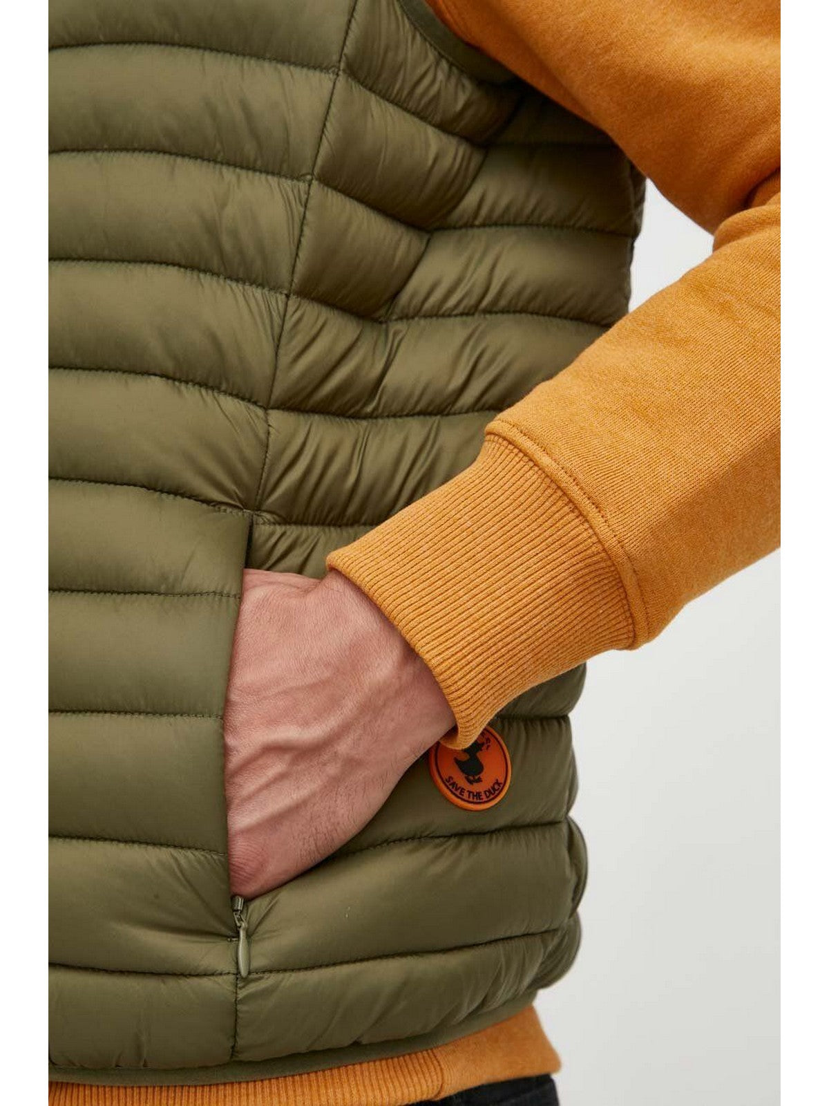 SAVE THE DUCK Gilet Uomo Adam D82410M GIGA17 50039 Verde