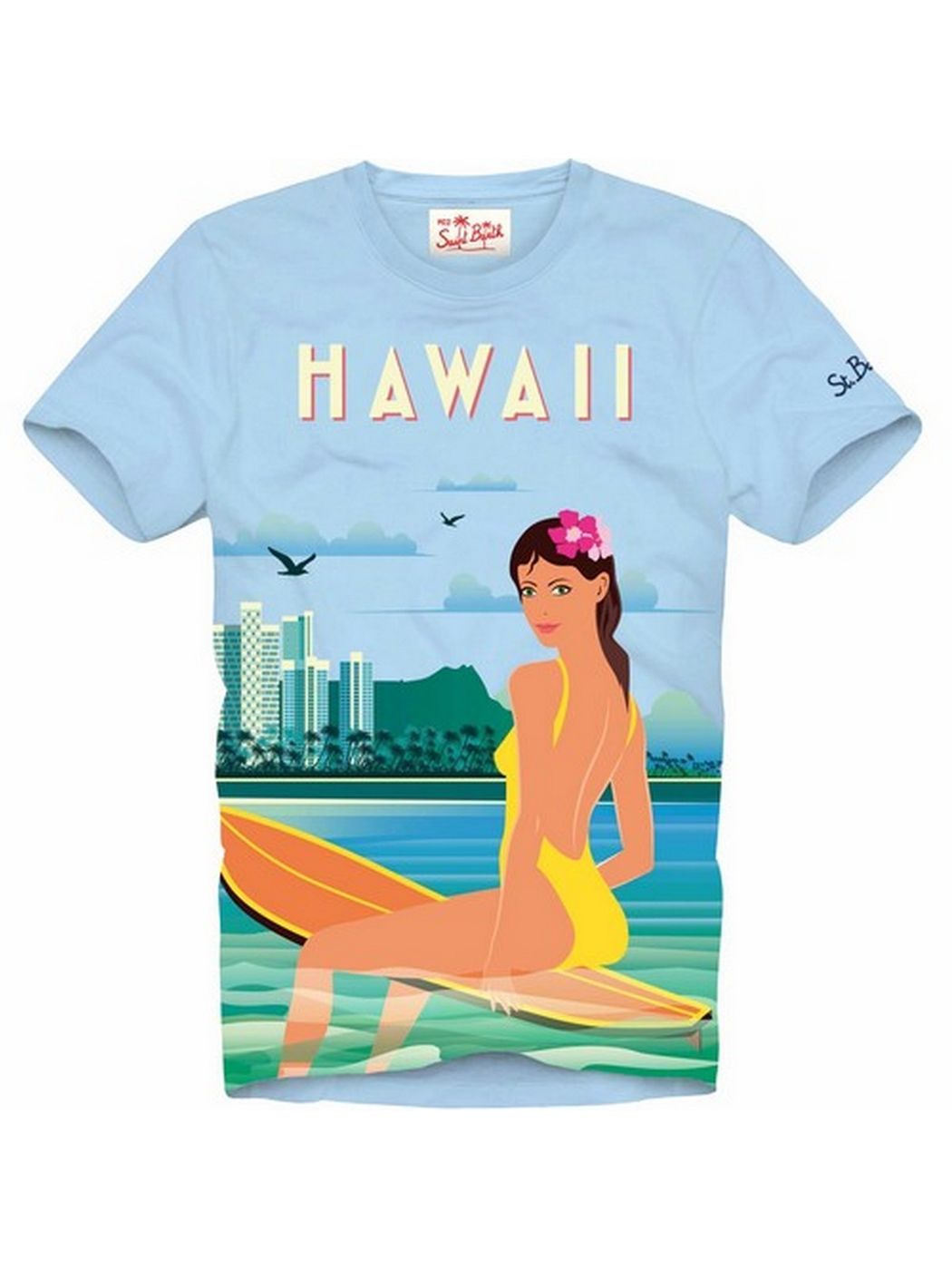 MC2 SAINT BARTH T-Shirt e Polo Uomo TSHIRT MAN 01549B Blu gioboutiqueweb