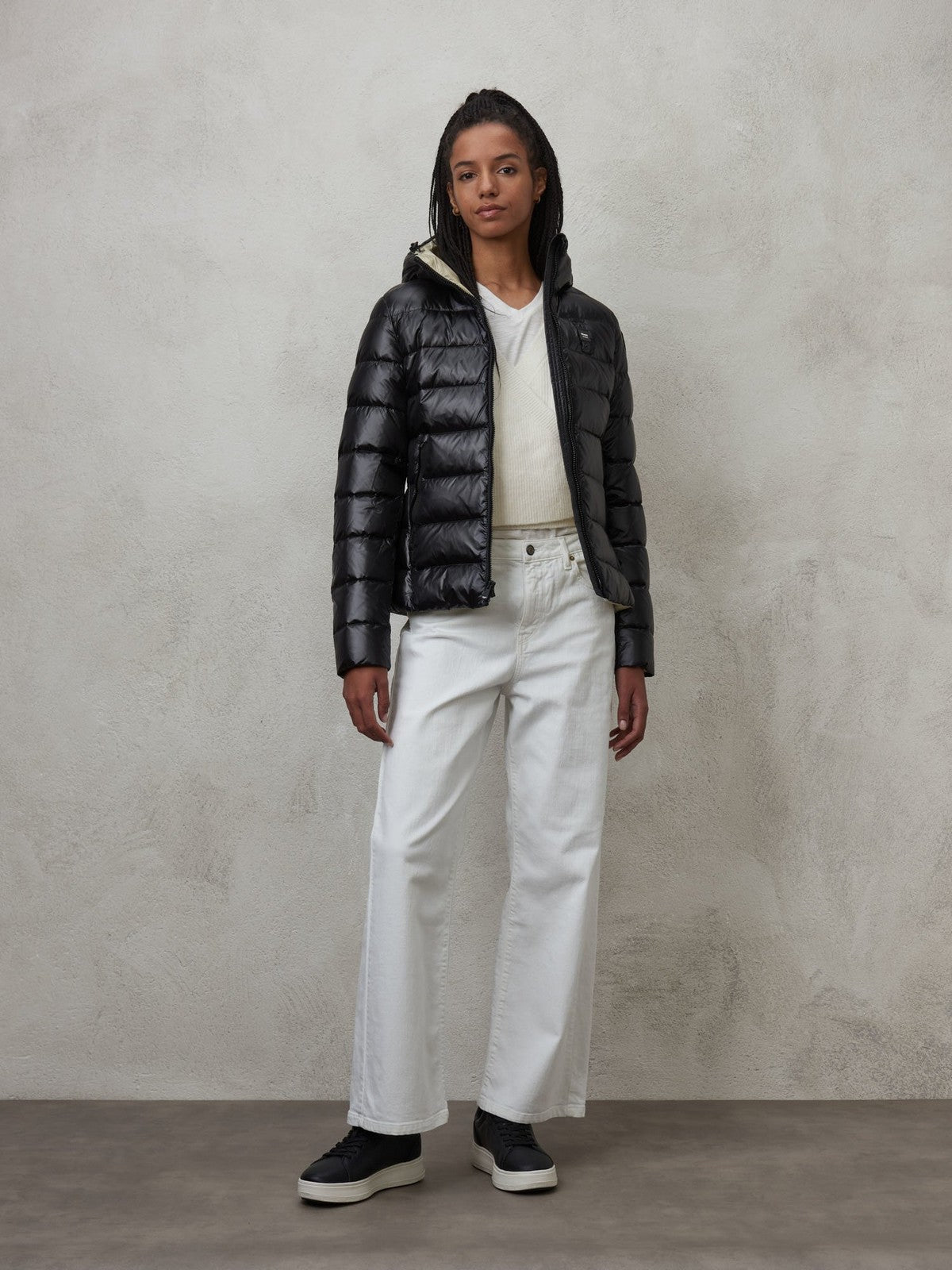 Blauer's Women's Down Jacket 23WBLDC03089 005050 999el Negro