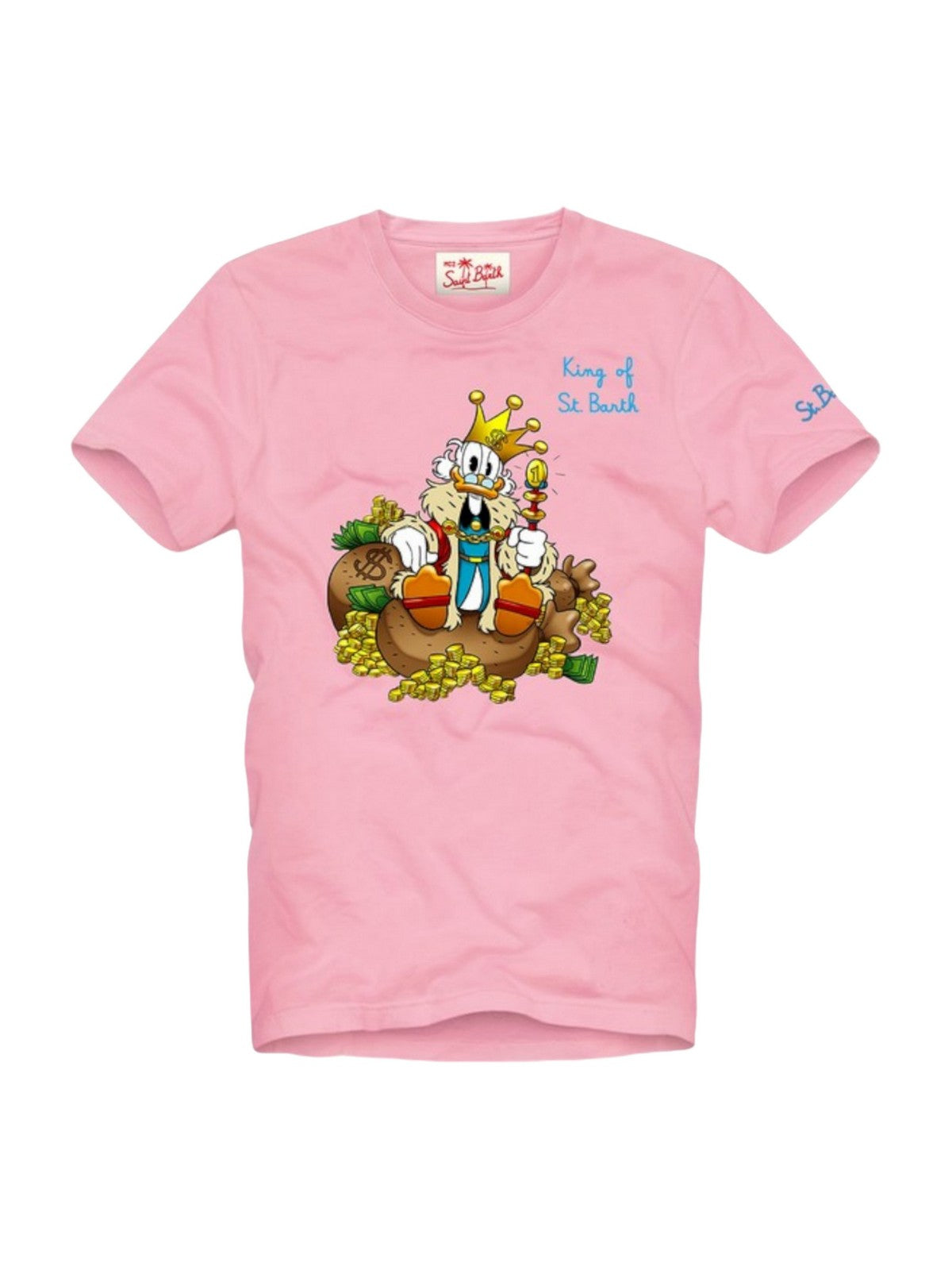 Mc2 Saint Barth T-shirt and Tshirt Man 00304D Rosa Men's Pole