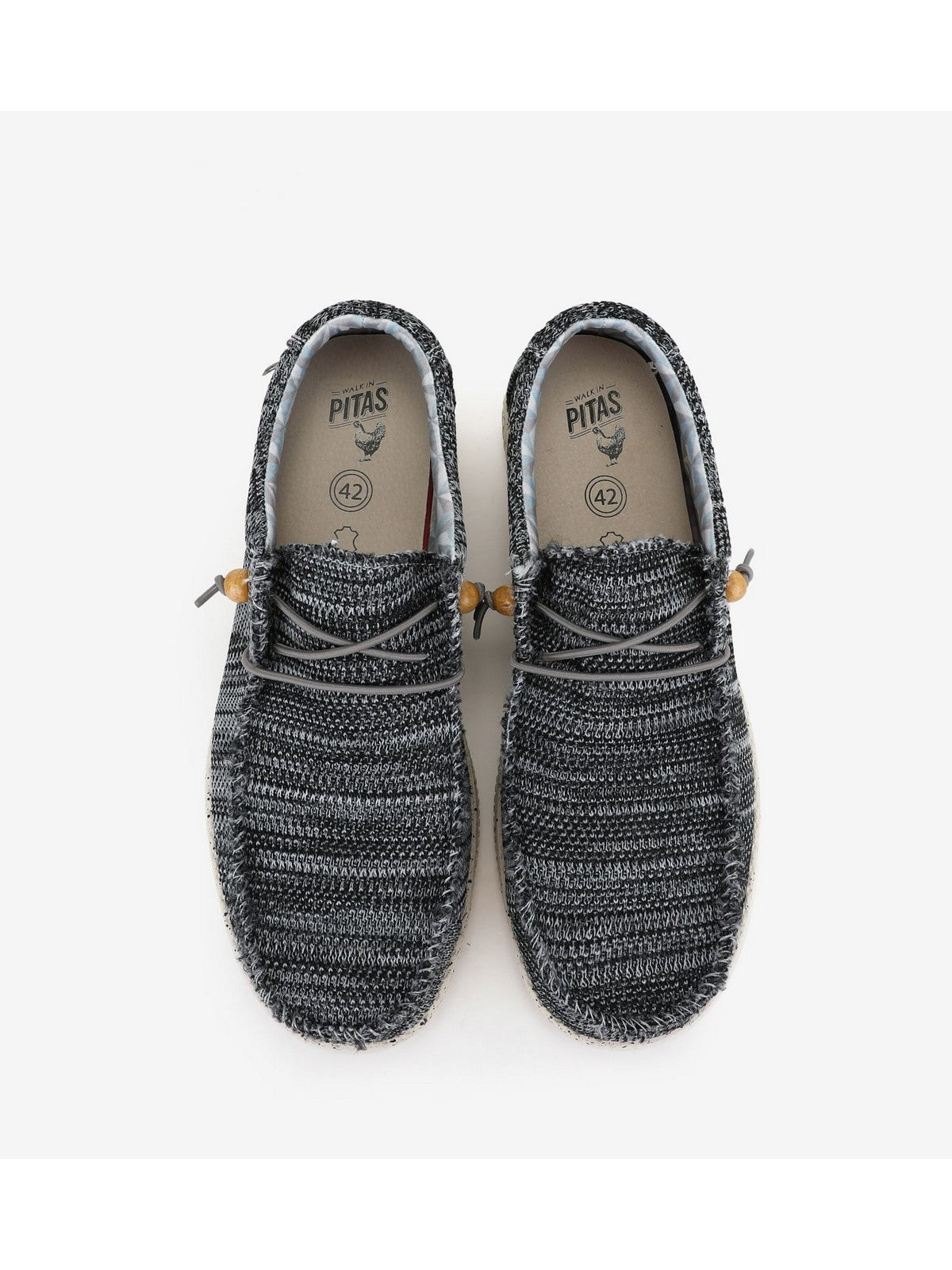 PITAS Mocassino Uomo WP150 W KNITTED GRIS Grigio gioboutiqueweb