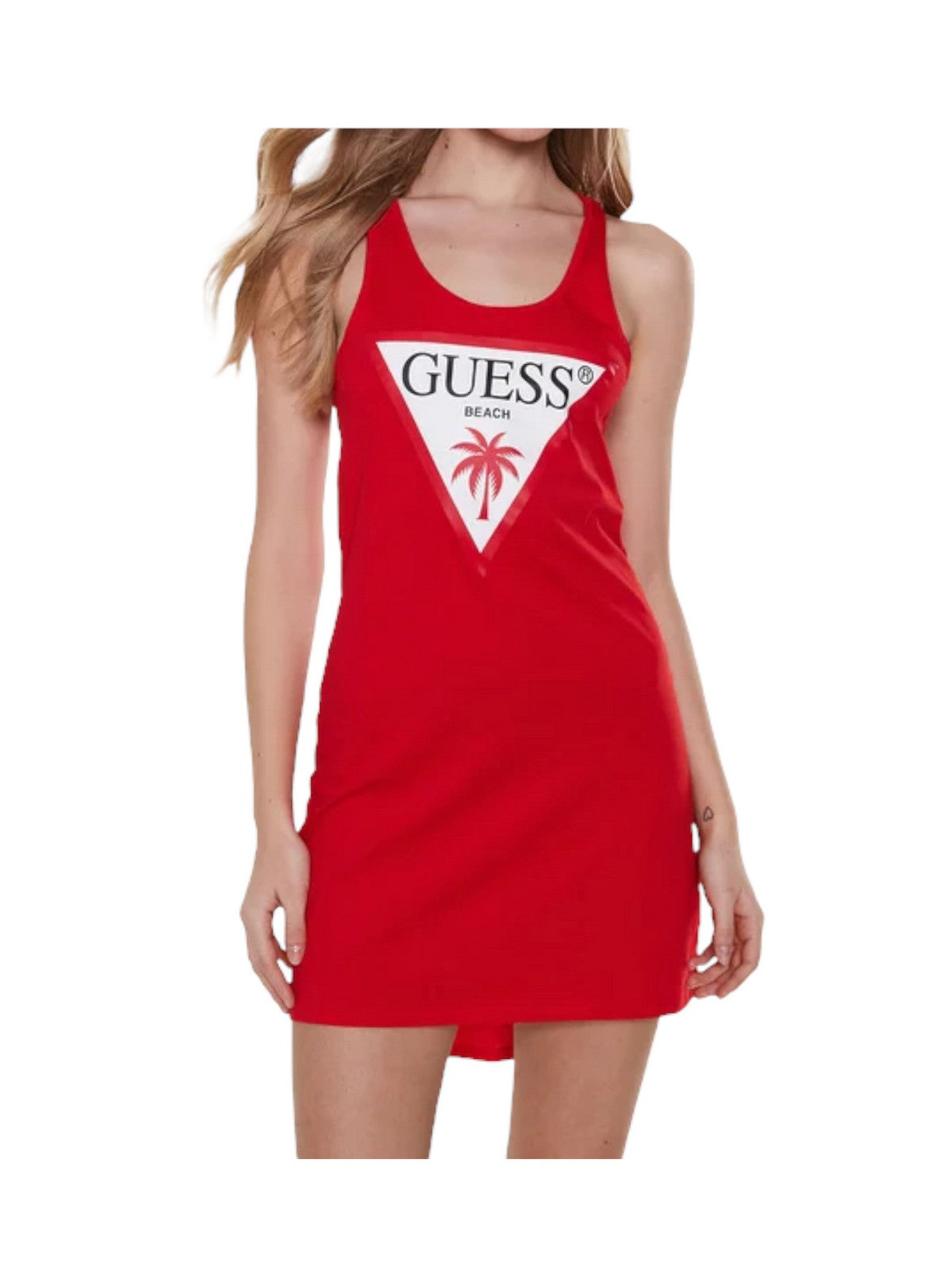 GUESS BEACHWEAR Abito Donna E3GP03 JA914 G597 Rosso gioboutiqueweb