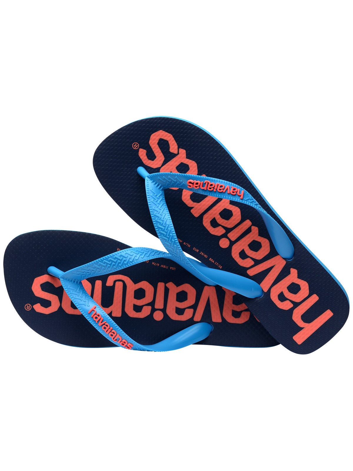 HAVAIANAS Infradito Unisex adulto Hav. Top logomania 2 4145741.0212 Turchese gioboutiqueweb