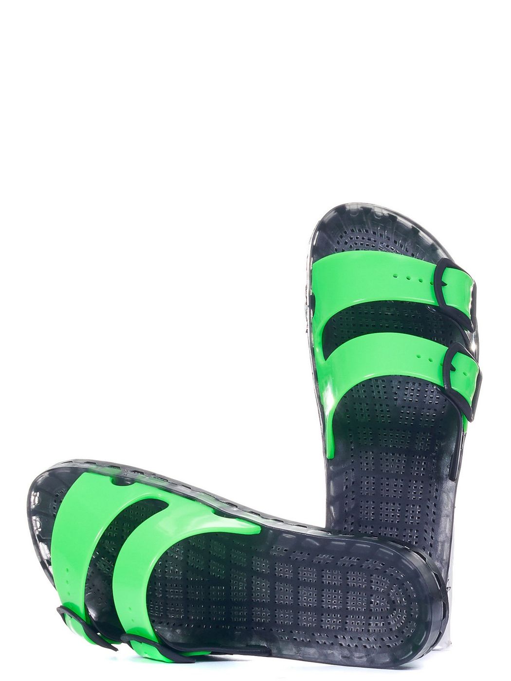 SENSI Ciabatta Unisex adulto la jolla black fluo 4151/BF 301 Verde