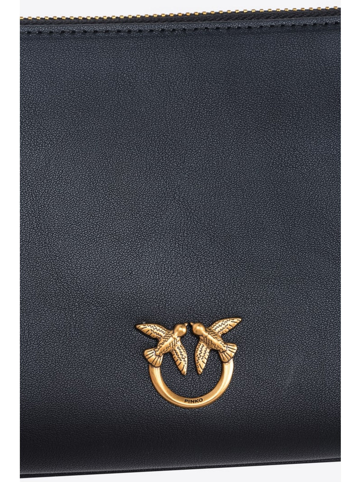 PINKO Pochette Donna Horizzontal flat 102747-A0F1 Z99Q NERO-ANTIQUE GOLD gioboutiqueweb