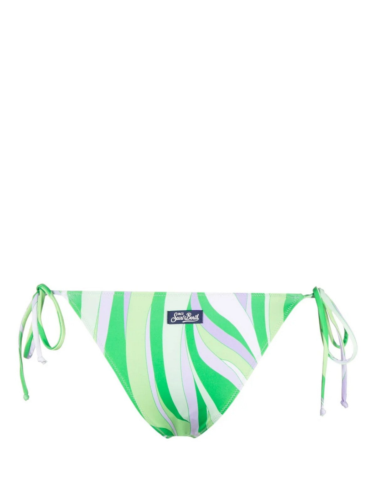 MC2 SAINT BARTH Costume da bagno Donna Slip MARIELLE 03963D Verde gioboutiqueweb