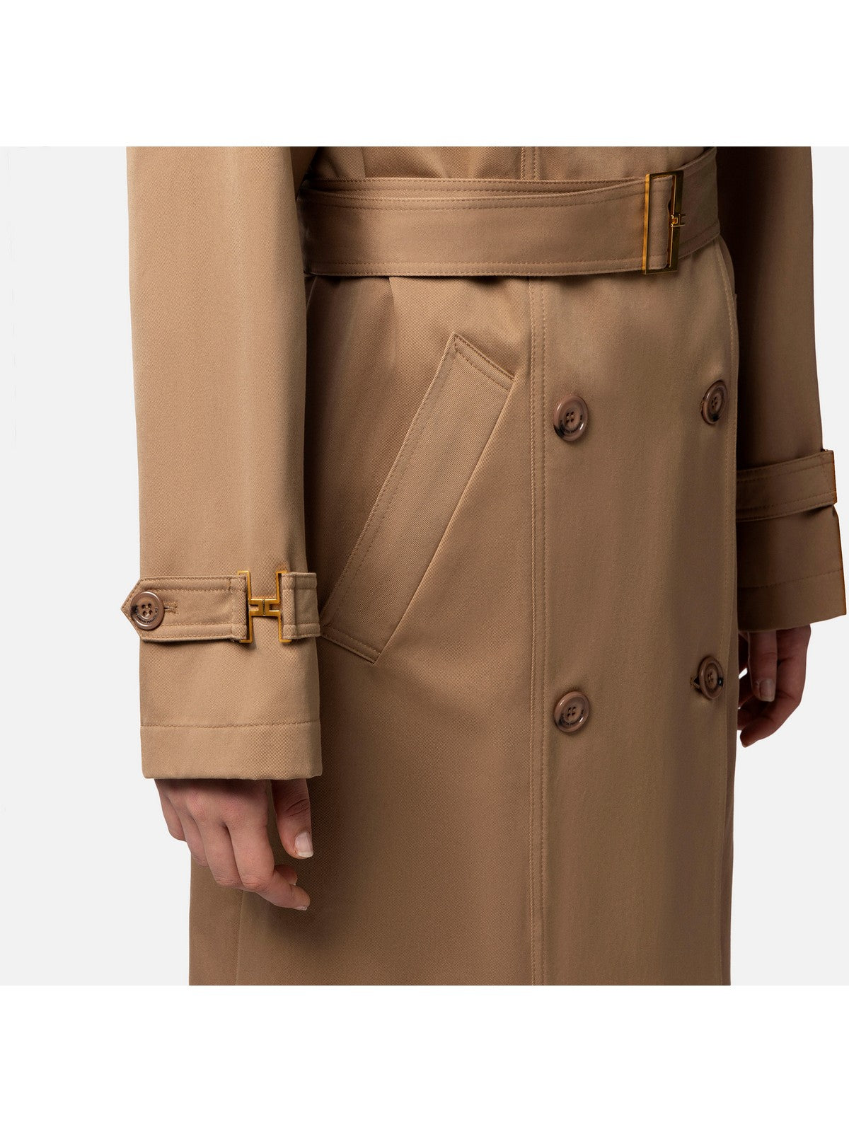 ELISABETTA FRANCHI Trench Donna SP00541E2 390 Marrone